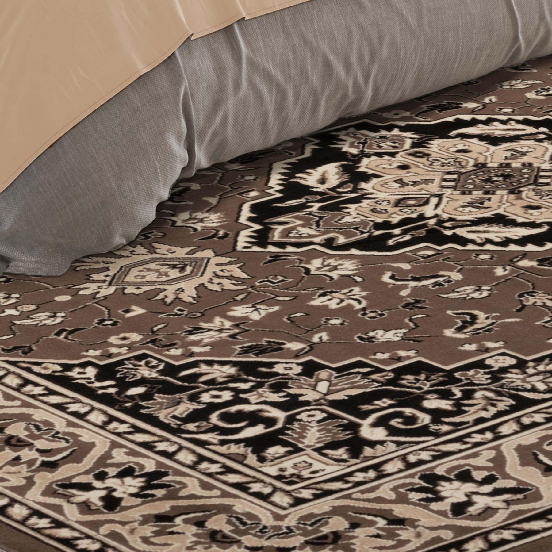 Glendale Traditional Floral Medallion Indoor Area Rug or Runner Rug