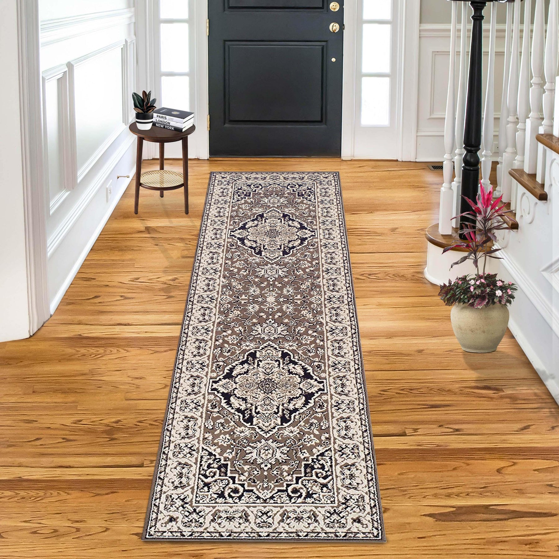 Glendale Traditional Floral Medallion Indoor Area Rug or Runner Rug