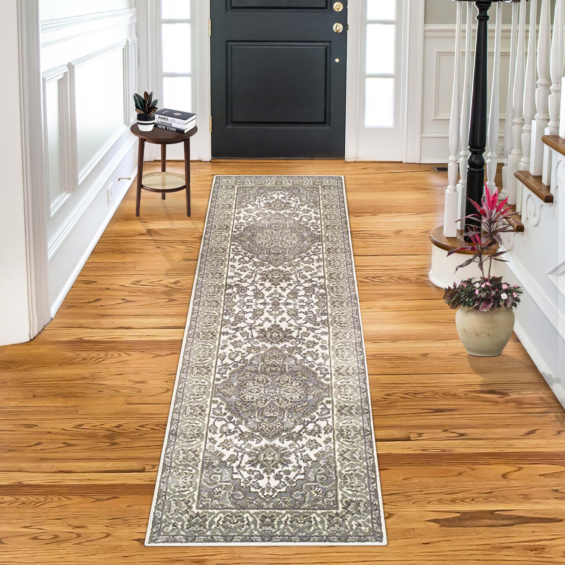 Glendale Traditional Floral Medallion Indoor Area Rug or Runner Rug