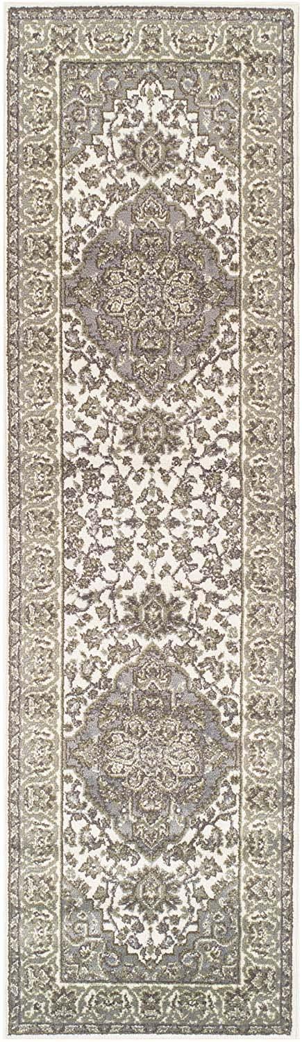 Glendale Traditional Floral Medallion Indoor Area Rug or Runner Rug