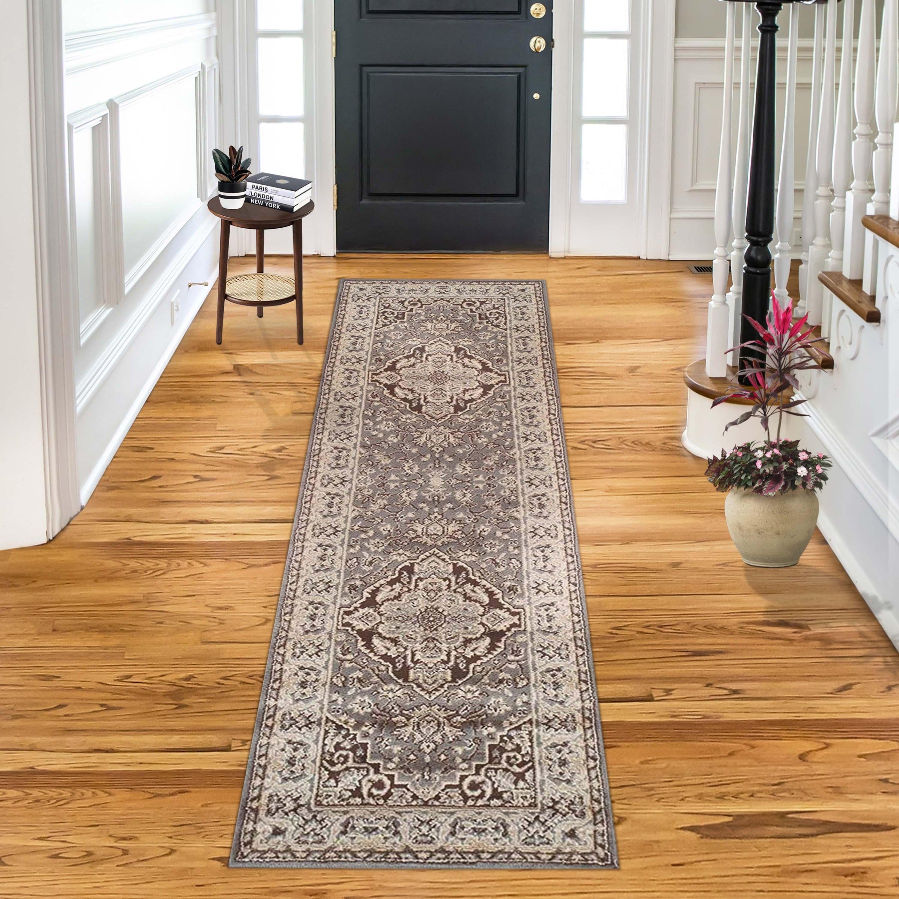 Glendale Traditional Floral Medallion Indoor Area Rug or Runner Rug