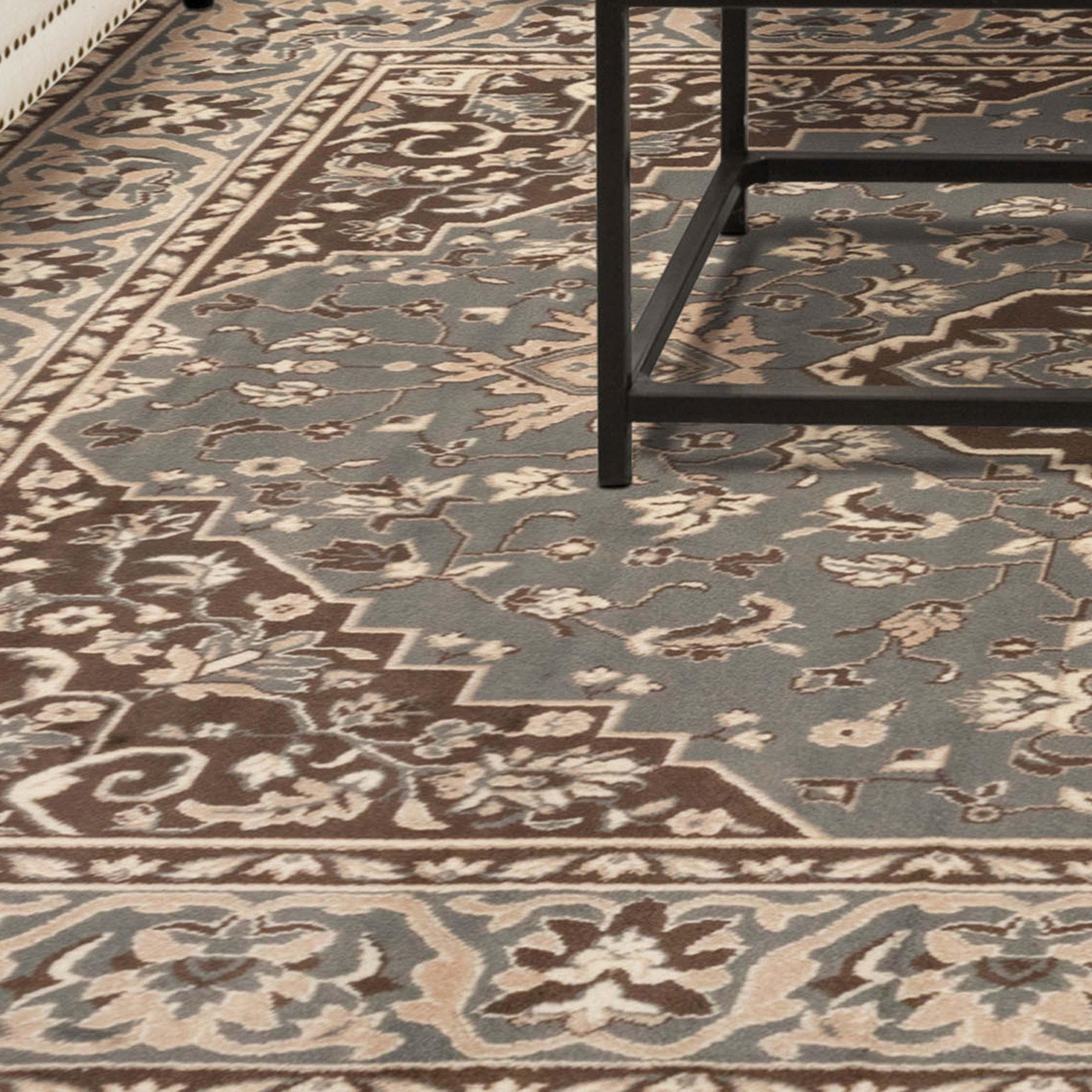 Glendale Traditional Floral Medallion Indoor Area Rug or Runner Rug