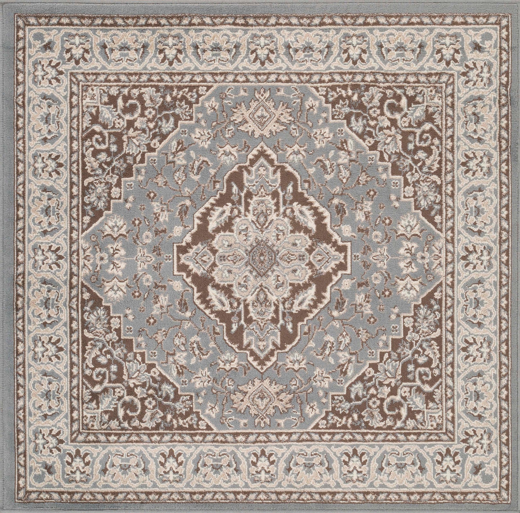Glendale Traditional Floral Medallion Indoor Area Rug or Runner Rug