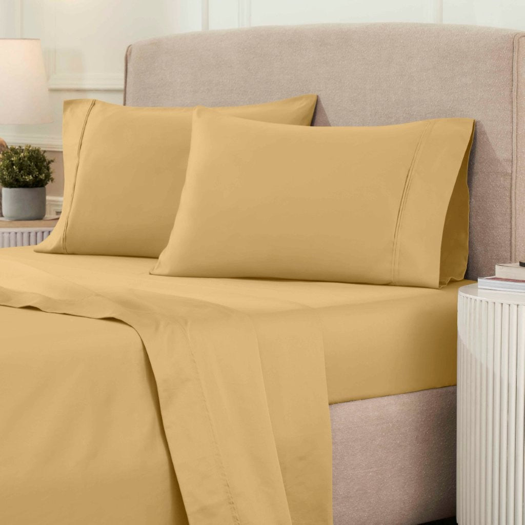 Egyptian Cotton 1200 Thread Count Eco-Friendly Solid Sheet Set