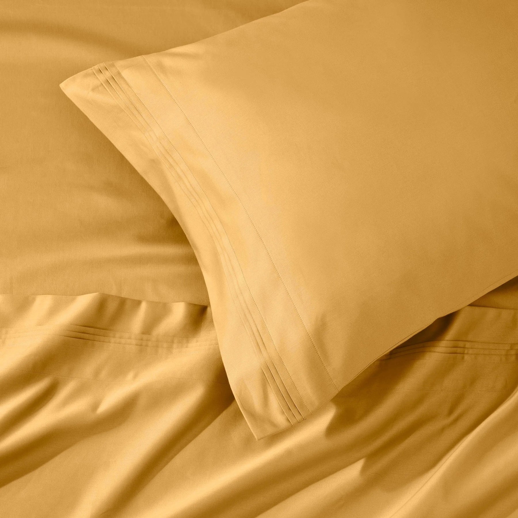 1000 Thread Count Egyptian Cotton Solid Pillowcase Set