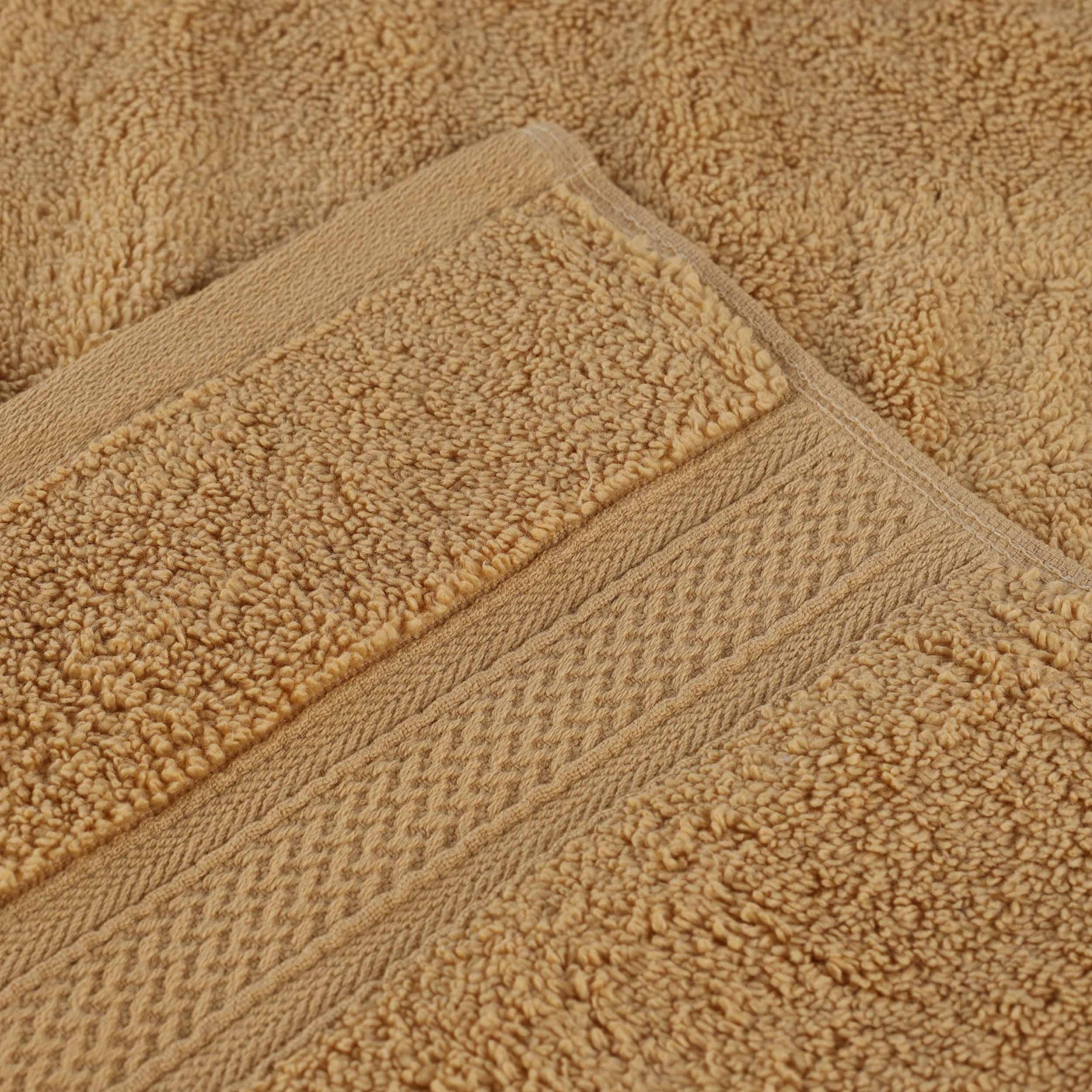 Chevron Zero Twist Solid Soft Absorbent Cotton 3 Piece Towel Set