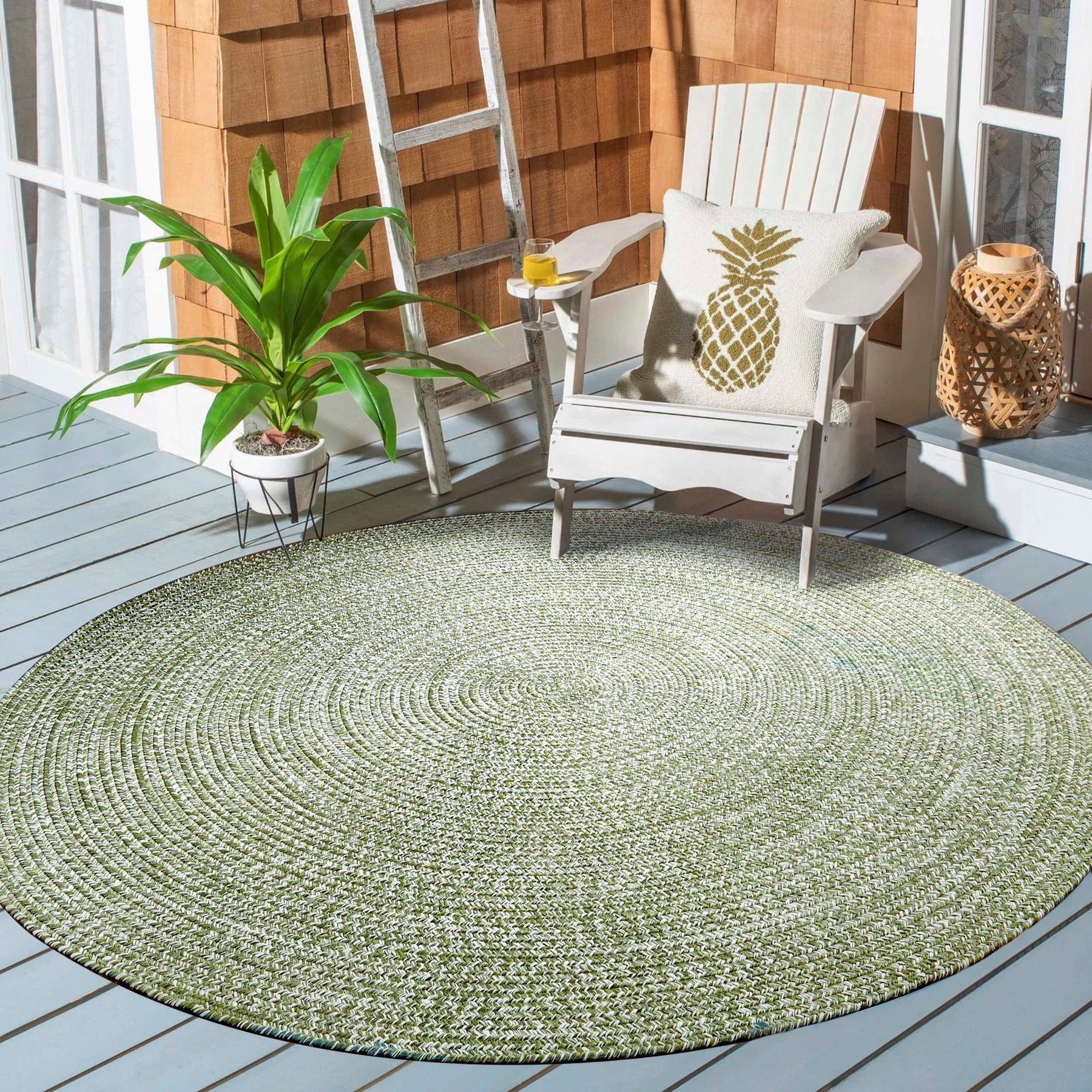 Reversible Braided Eco-Friendly Area Rug Indoor Outdoor Rugs