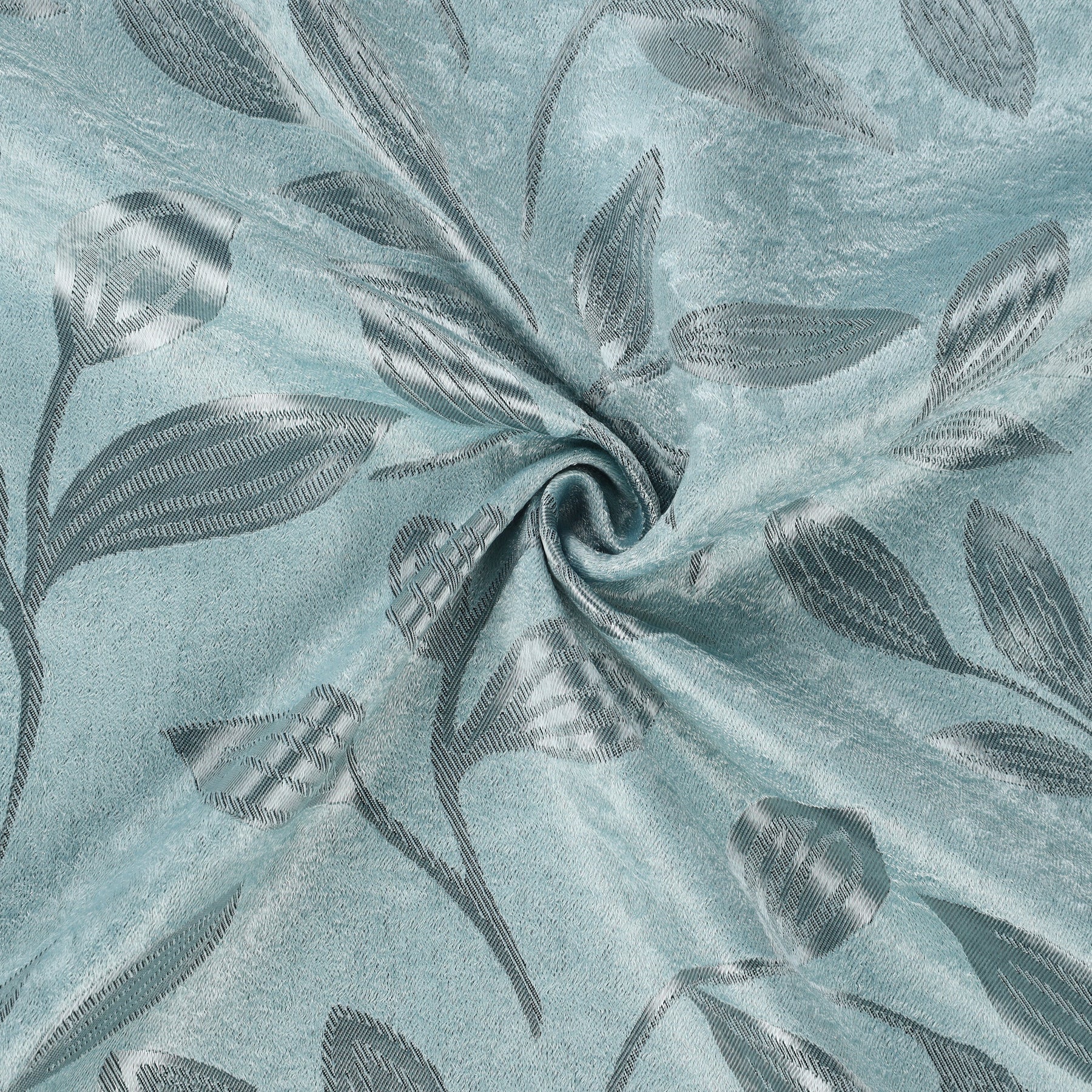 Leaves Room Darkening Washable Blackout Curtain Panels, Set of 2