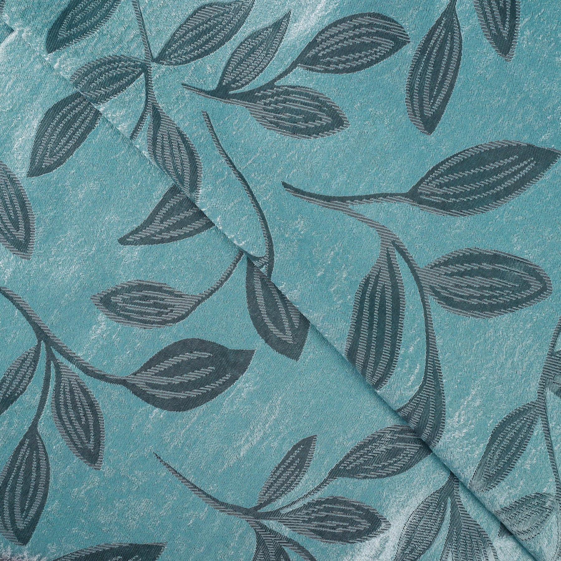 Leaves Machine Washable Room Darkening Blackout Curtains 4 Pieces