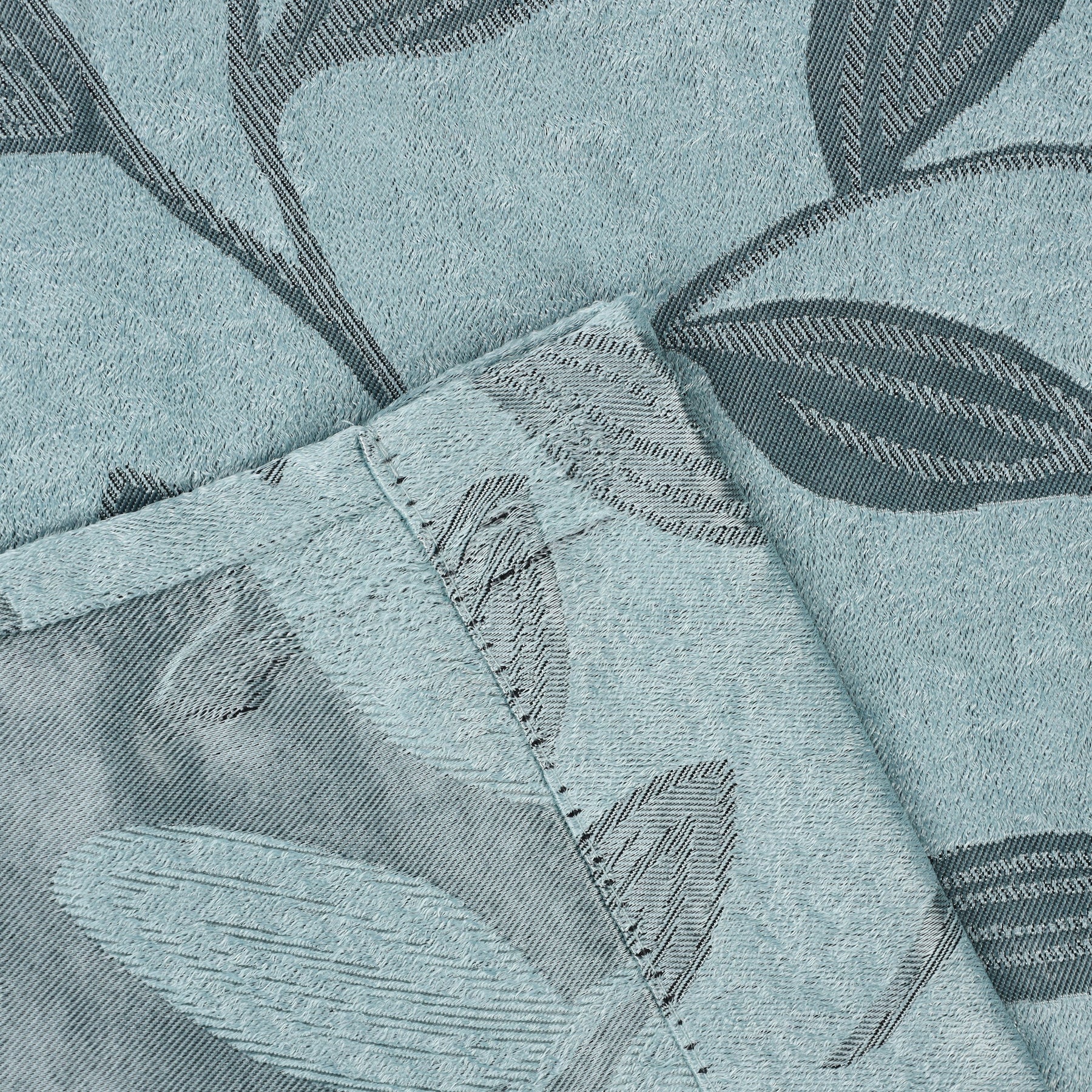 Leaves Room Darkening Washable Blackout Curtain Panels, Set of 2