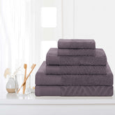 Egyptian Cotton Basketweave Towel Set 6 Piece