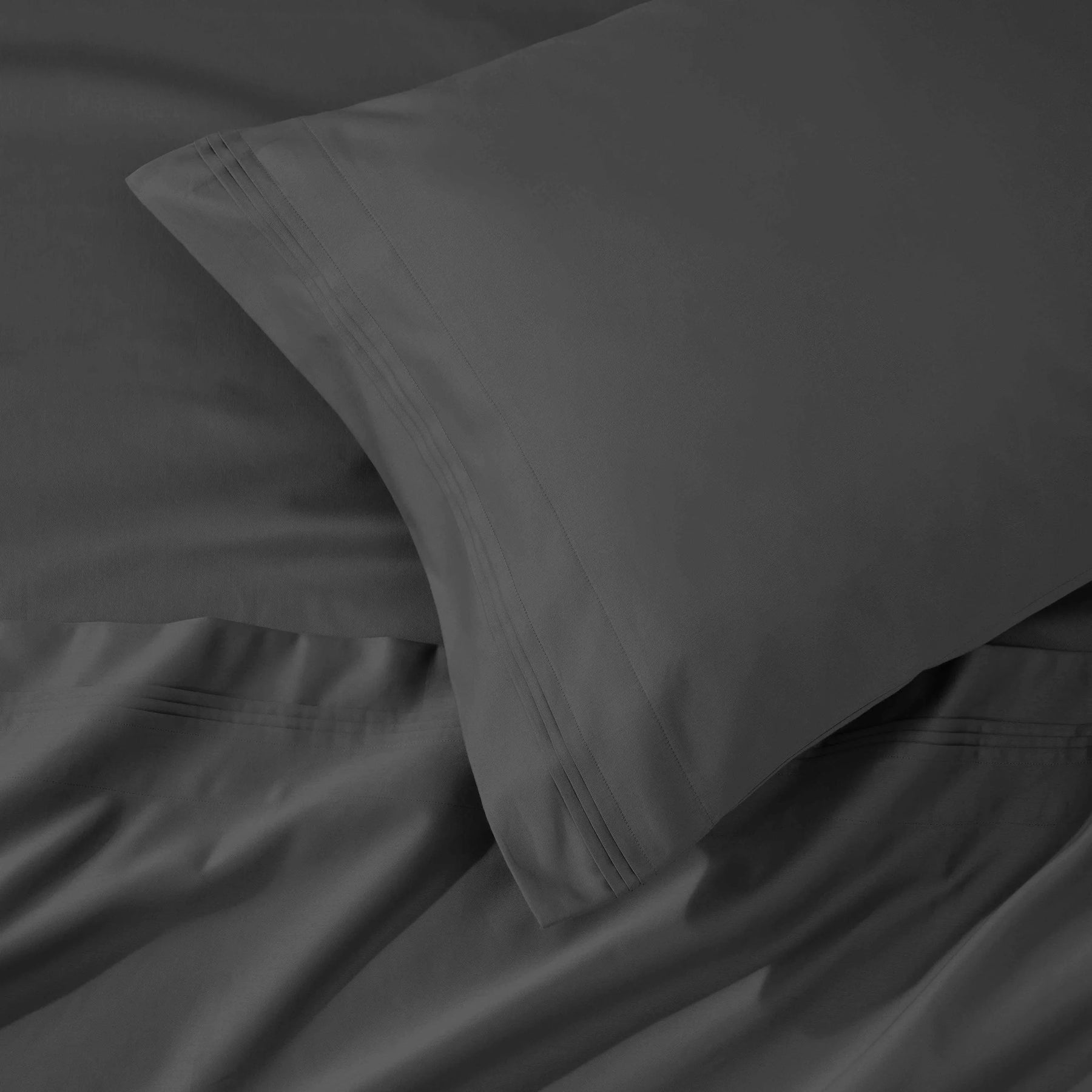 1000 Thread Count Egyptian Cotton Solid Pillowcase Set