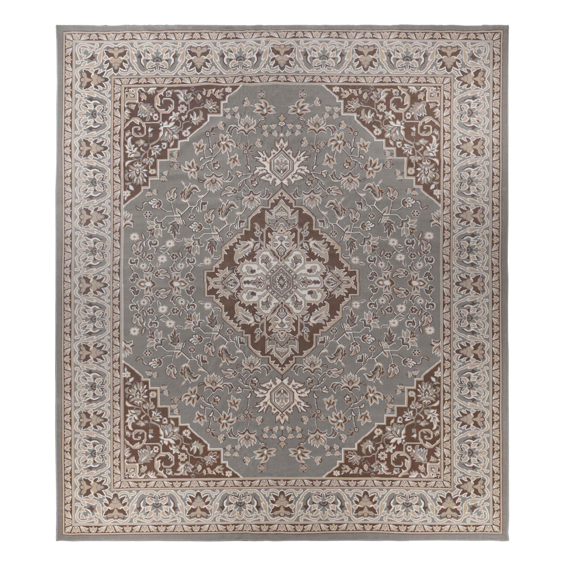 Glendale Traditional Floral Medallion Indoor Area Rug or Runner Rug