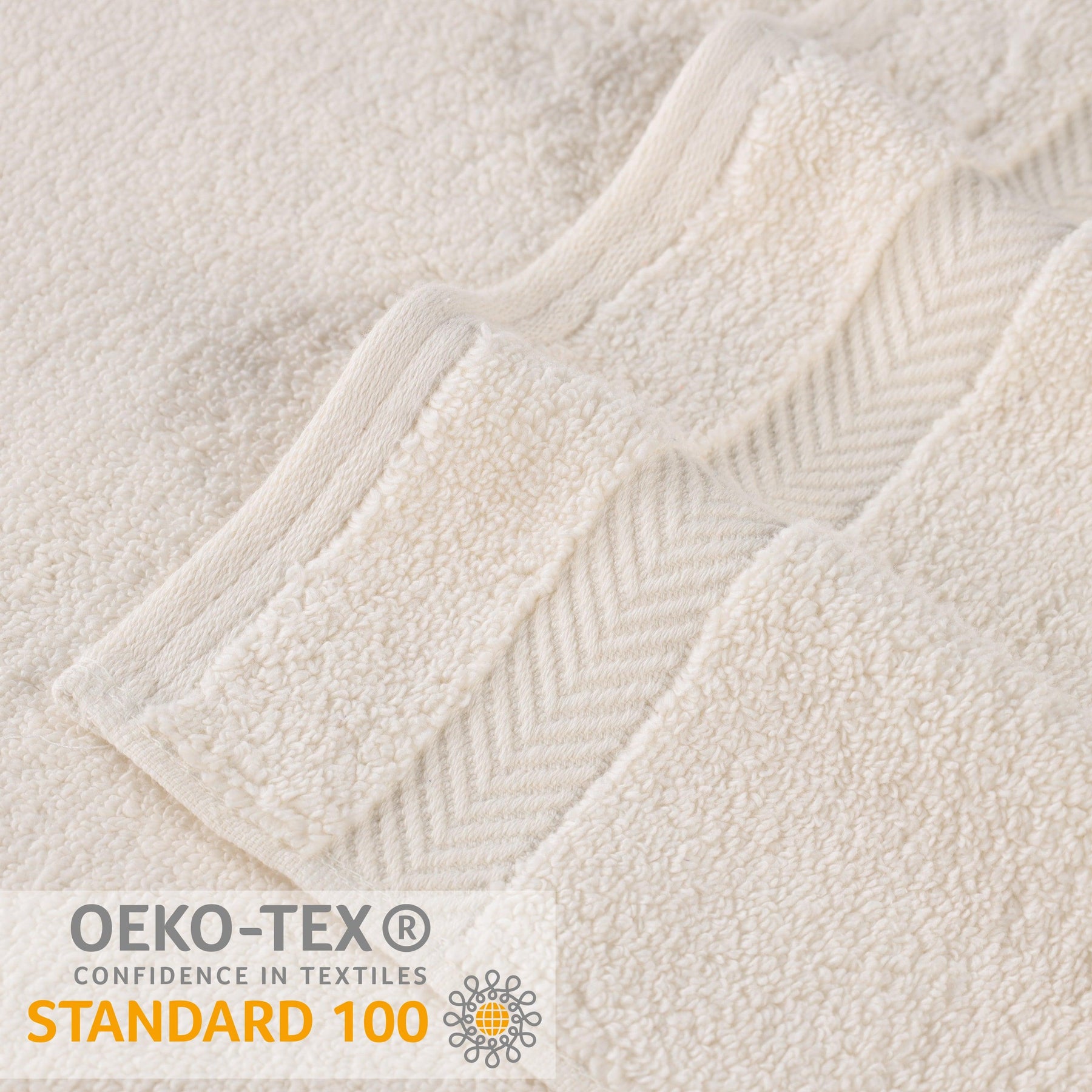 Zero Twist Cotton Ultra-Soft Absorbent Face Towel Washcloth Set of 12