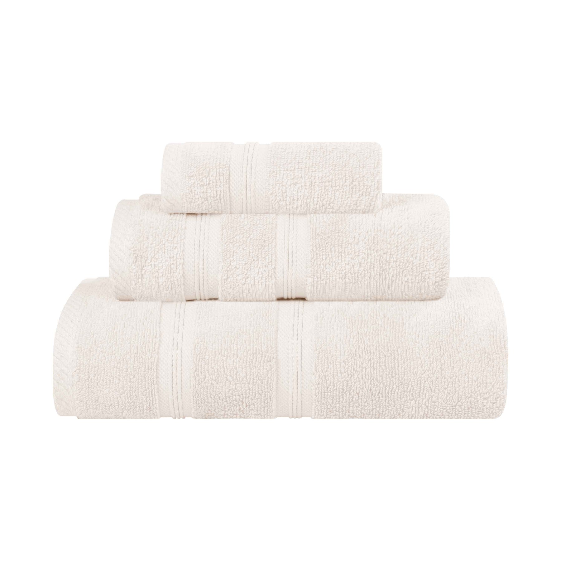 Smart Dry Zero Twist Cotton Medium Weight 3 Piece Assorted Towel Set