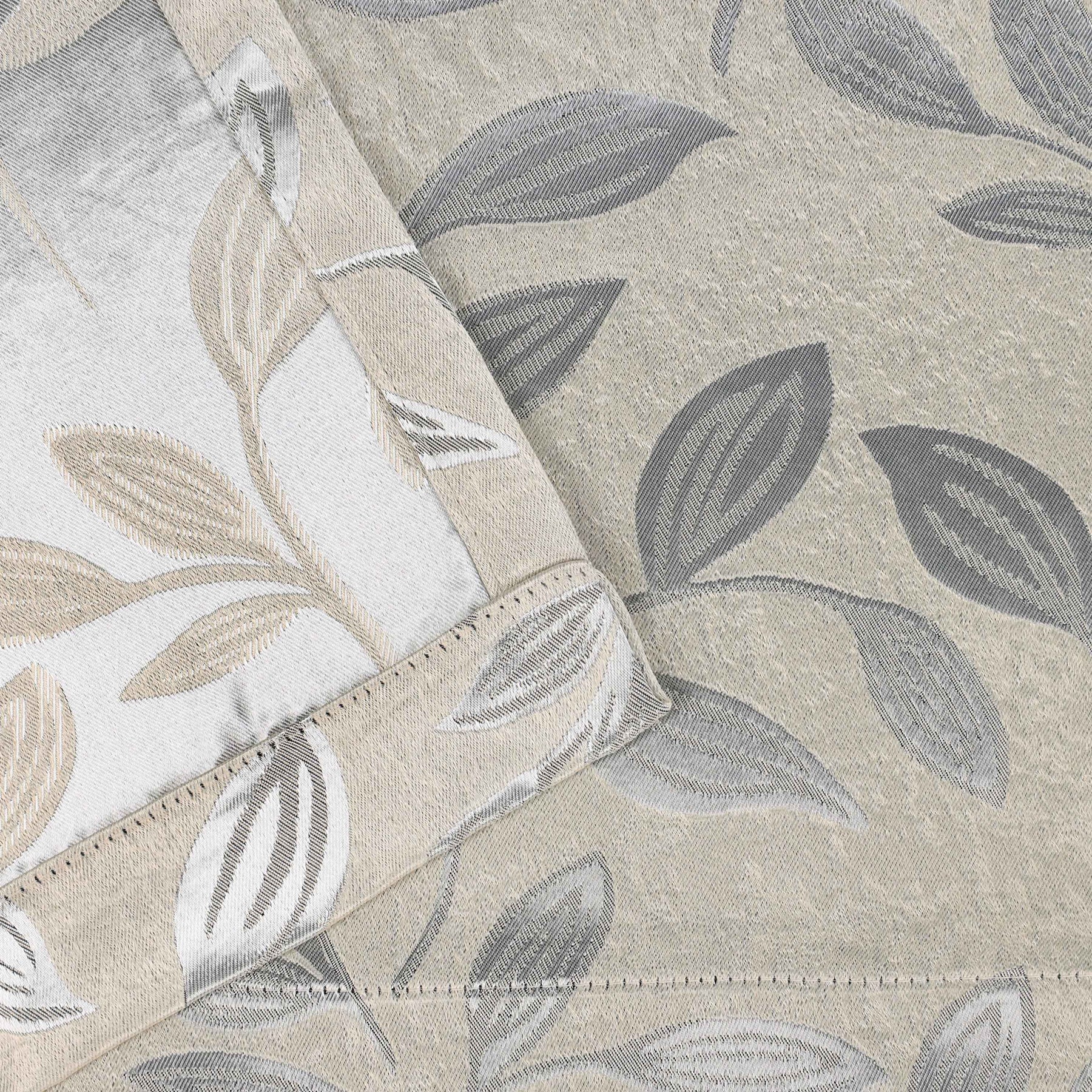 Leaves Room Darkening Blackout Curtain Panel Sets 8 Pieces