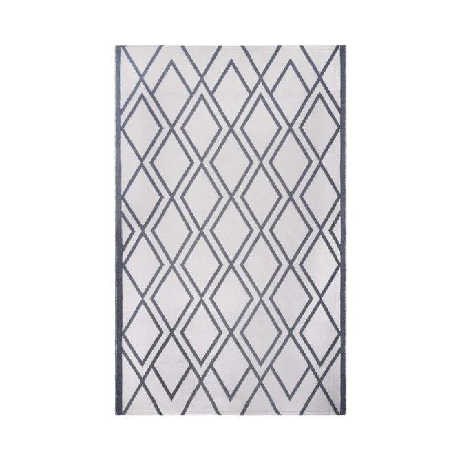 Modern Diamond Lattice Indoor/ Outdoor Area Rug