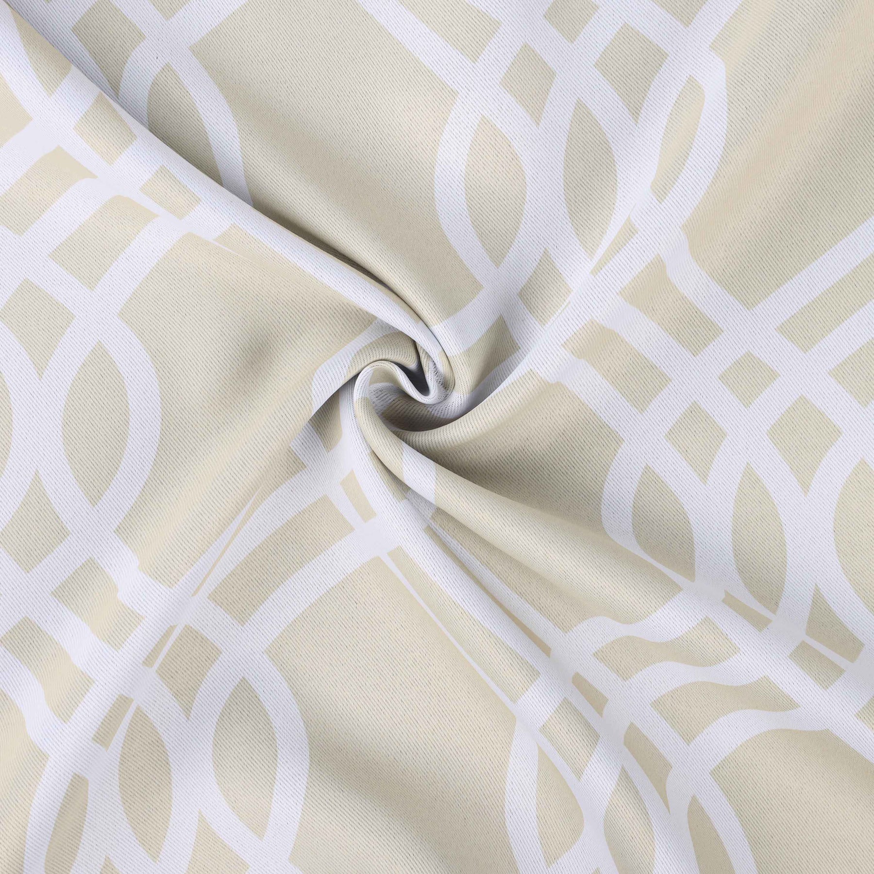 Ribbon Trellis Washable Room Darkening Blackout Curtains, Set of 2