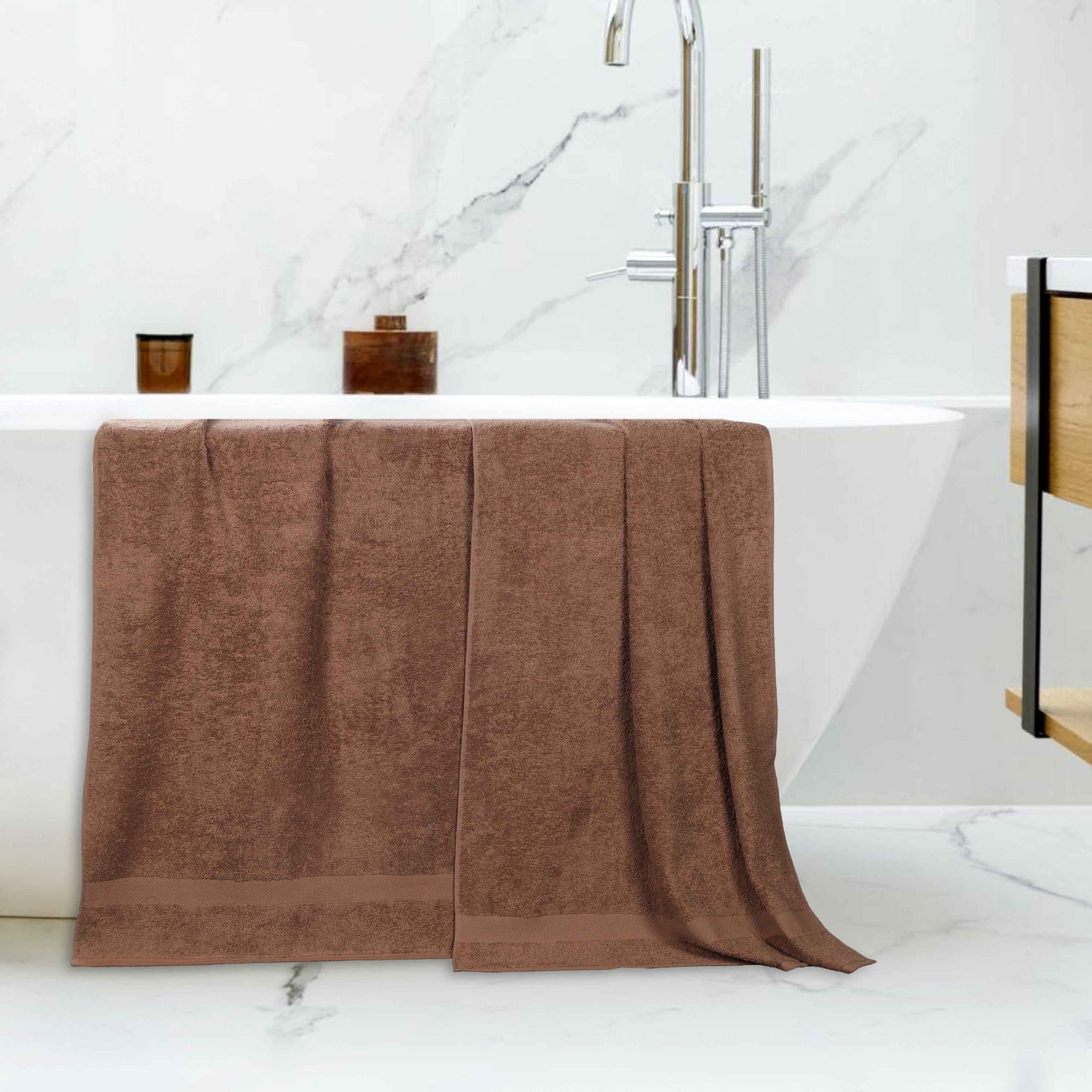 Cotton Eco-Friendly Bathroom Essentials 2 Piece Bath Sheet Set