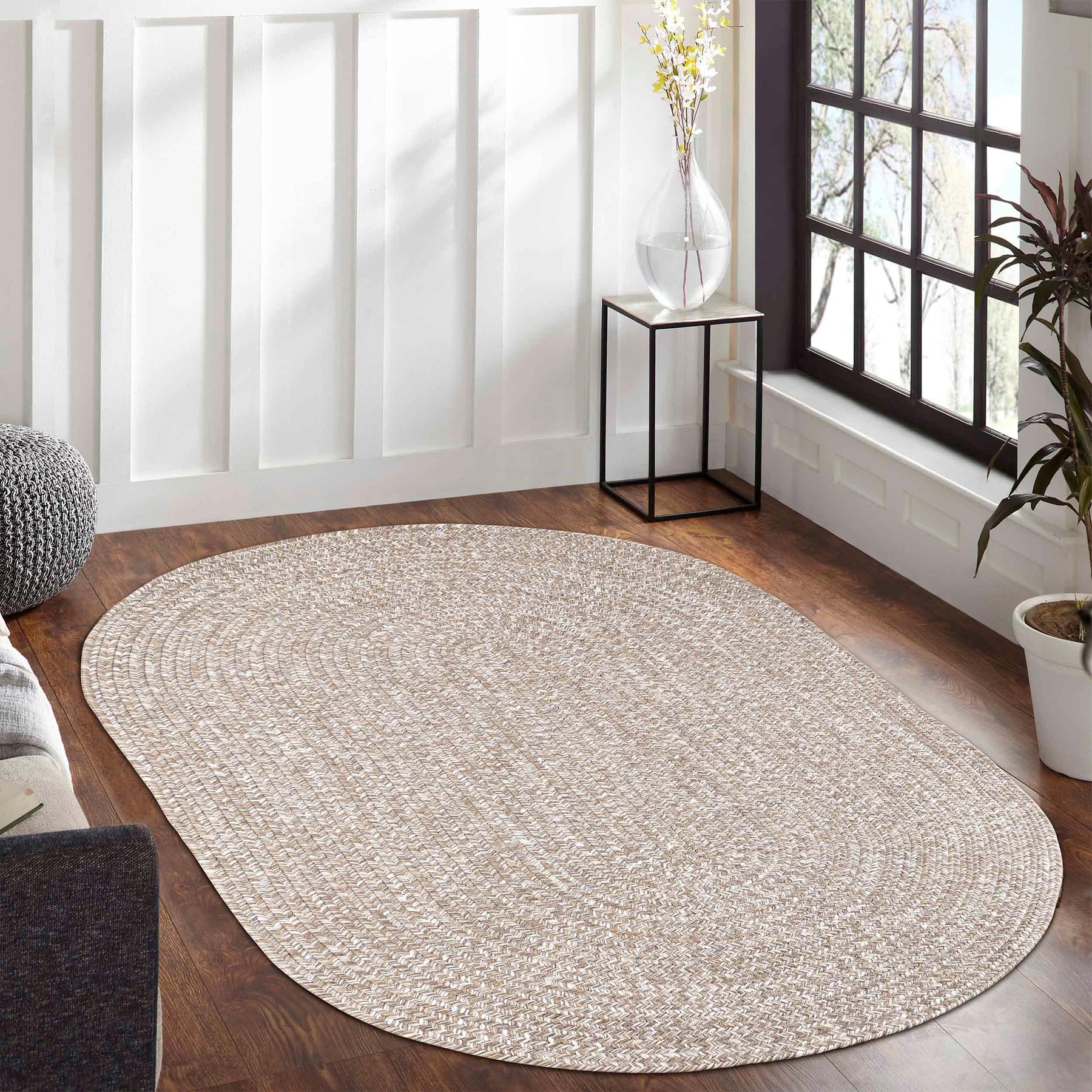Reversible Braided Eco-Friendly Area Rug Indoor Outdoor Rugs