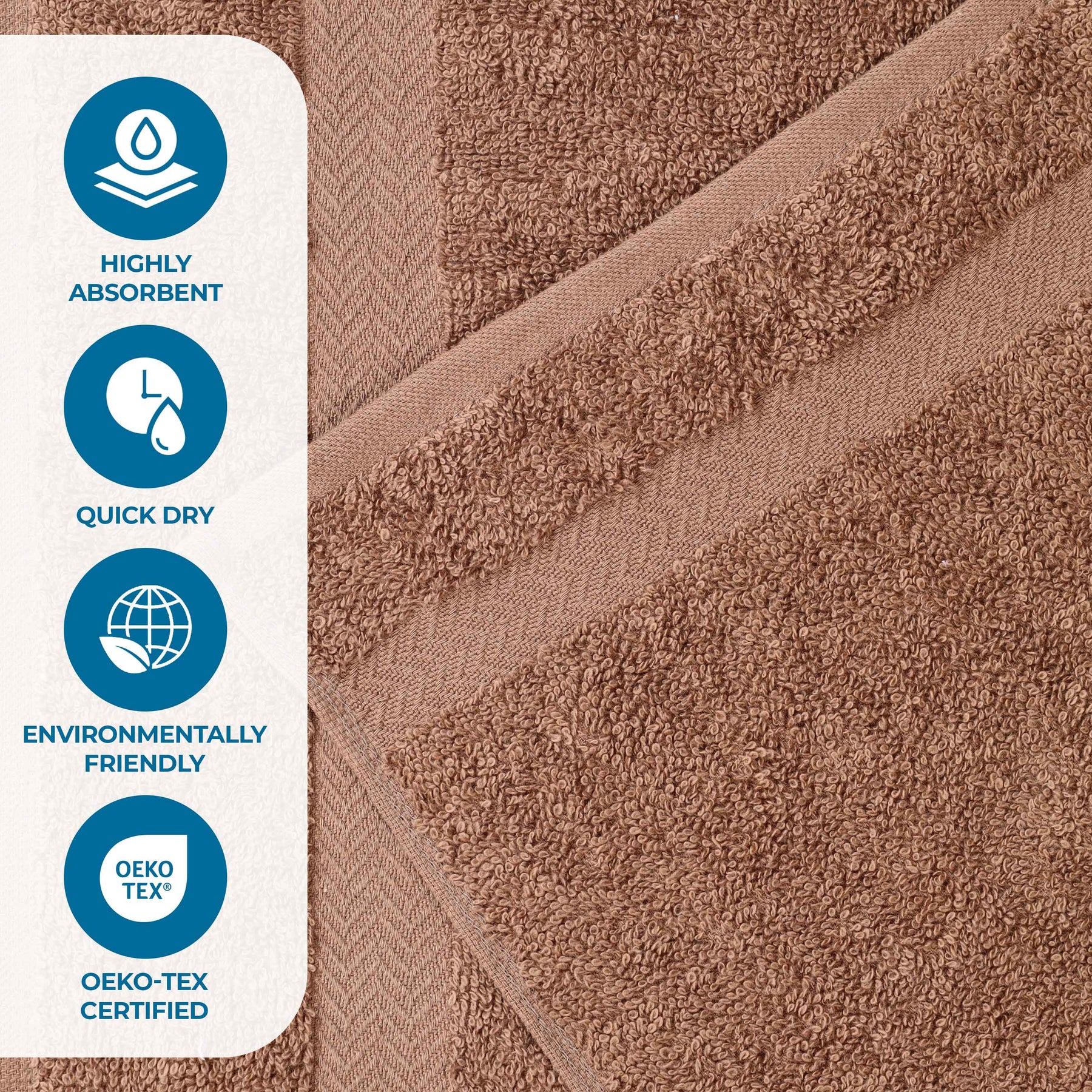 Cotton Eco-Friendly Bathroom Essentials 2 Piece Bath Sheet Set