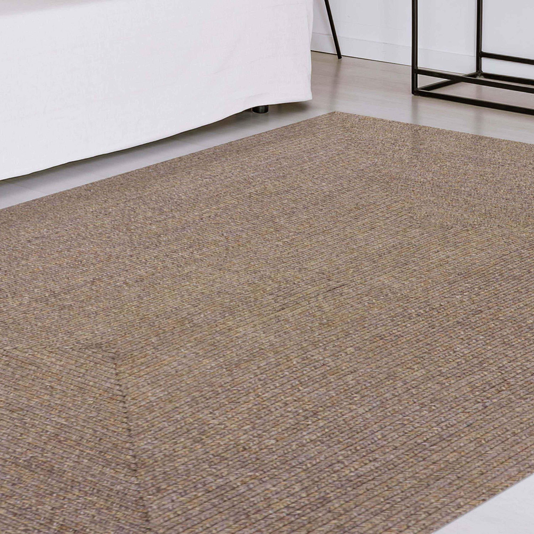 Bohemian Indoor Outdoor Rugs Solid Rectangle Braided Area Rug