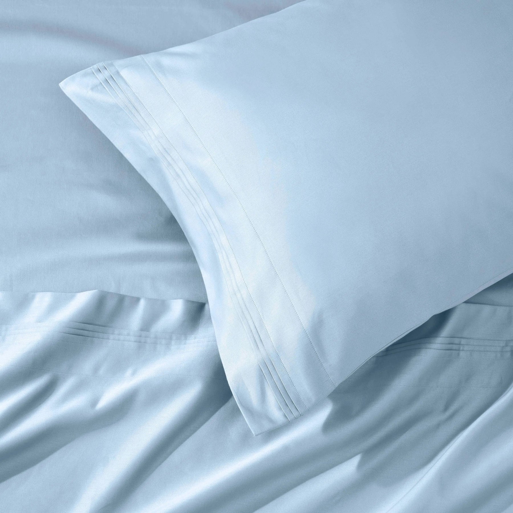 1000 Thread Count Egyptian Cotton Solid Pillowcase Set
