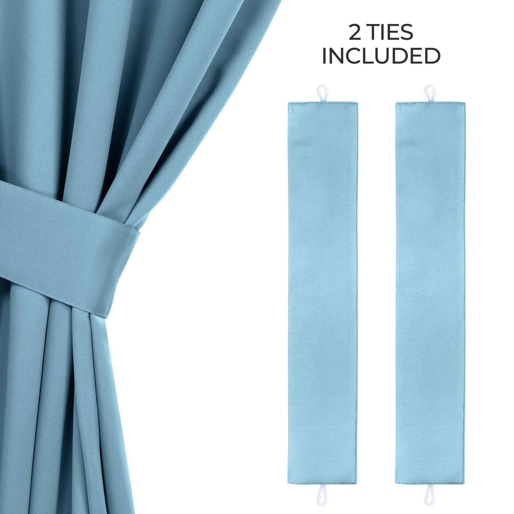 Classic Modern Solid Room Darkening Blackout Curtain Panels, Set of 2