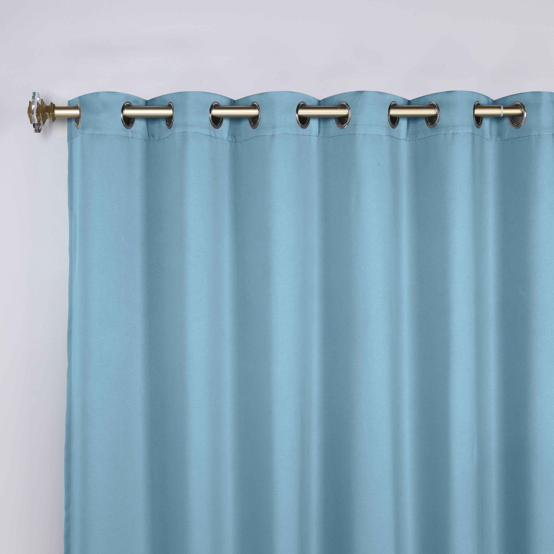 Classic Modern Solid Room Darkening Blackout Curtain Panels, Set of 2