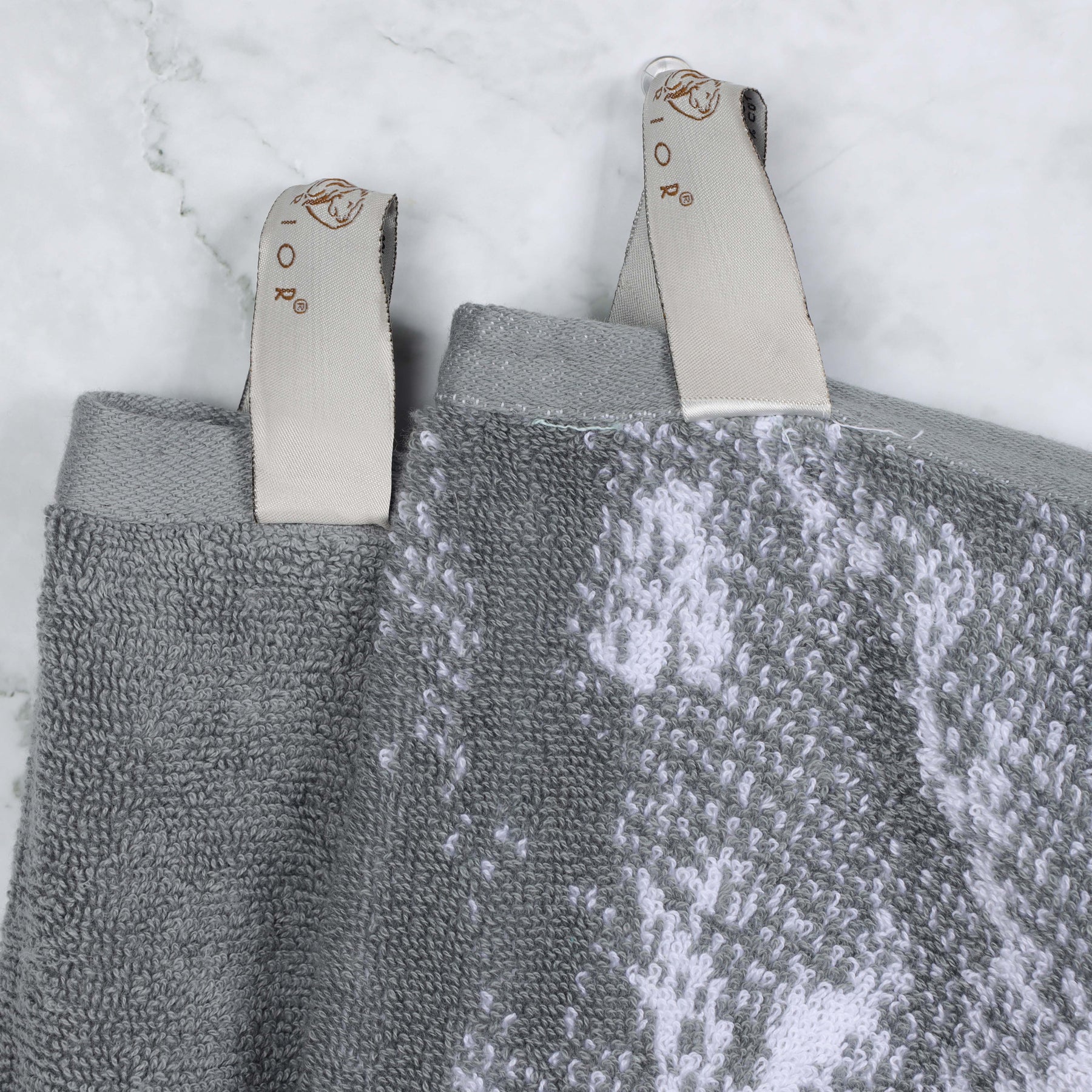 Cotton Marble and Solid Quick Dry 10 Piece Assorted Bathroom Towel Set