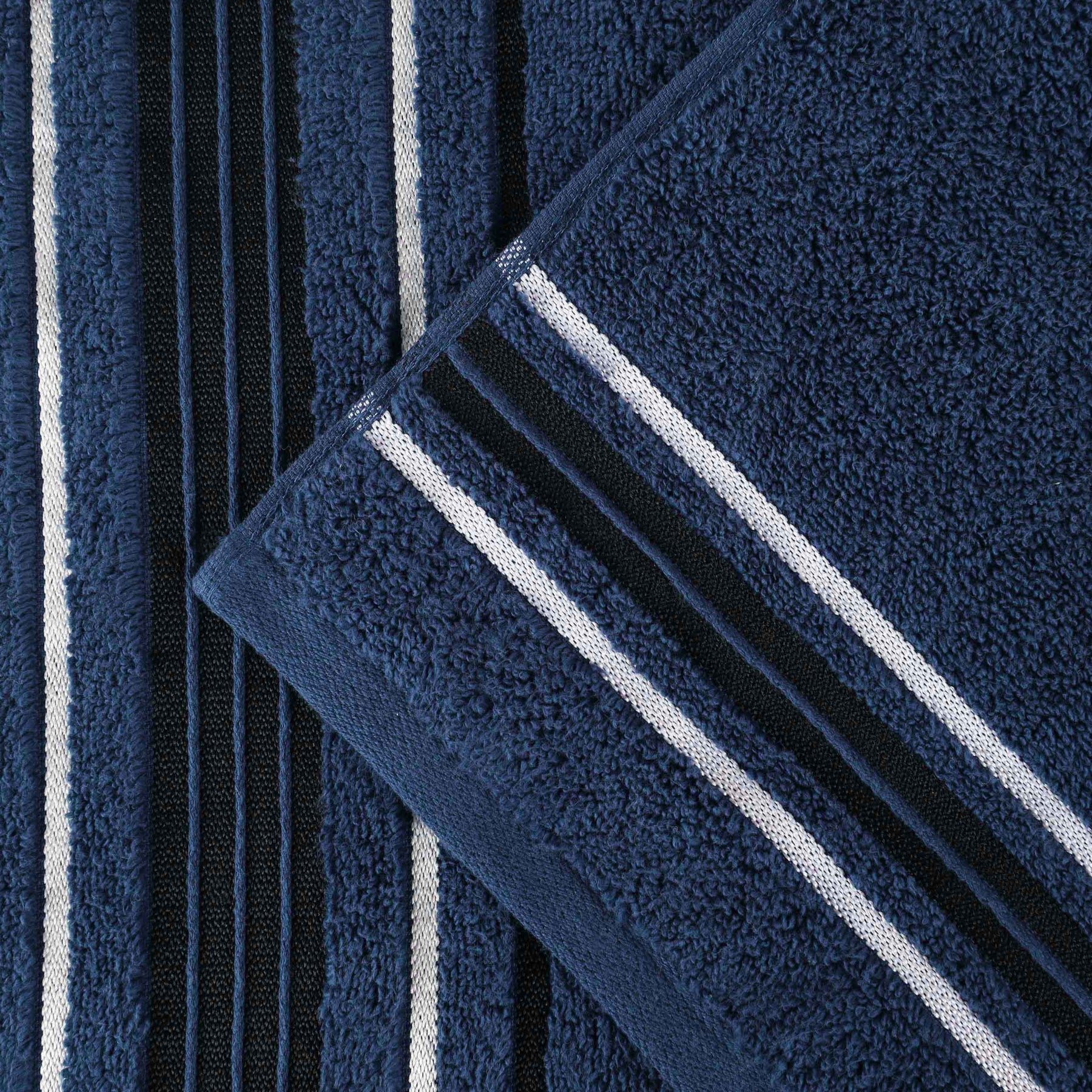 Sadie Zero Twist Cotton Solid Absorbent 3 Piece Towel Set