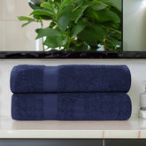 Cotton Eco-Friendly Bathroom Essentials 2 Piece Bath Sheet Set