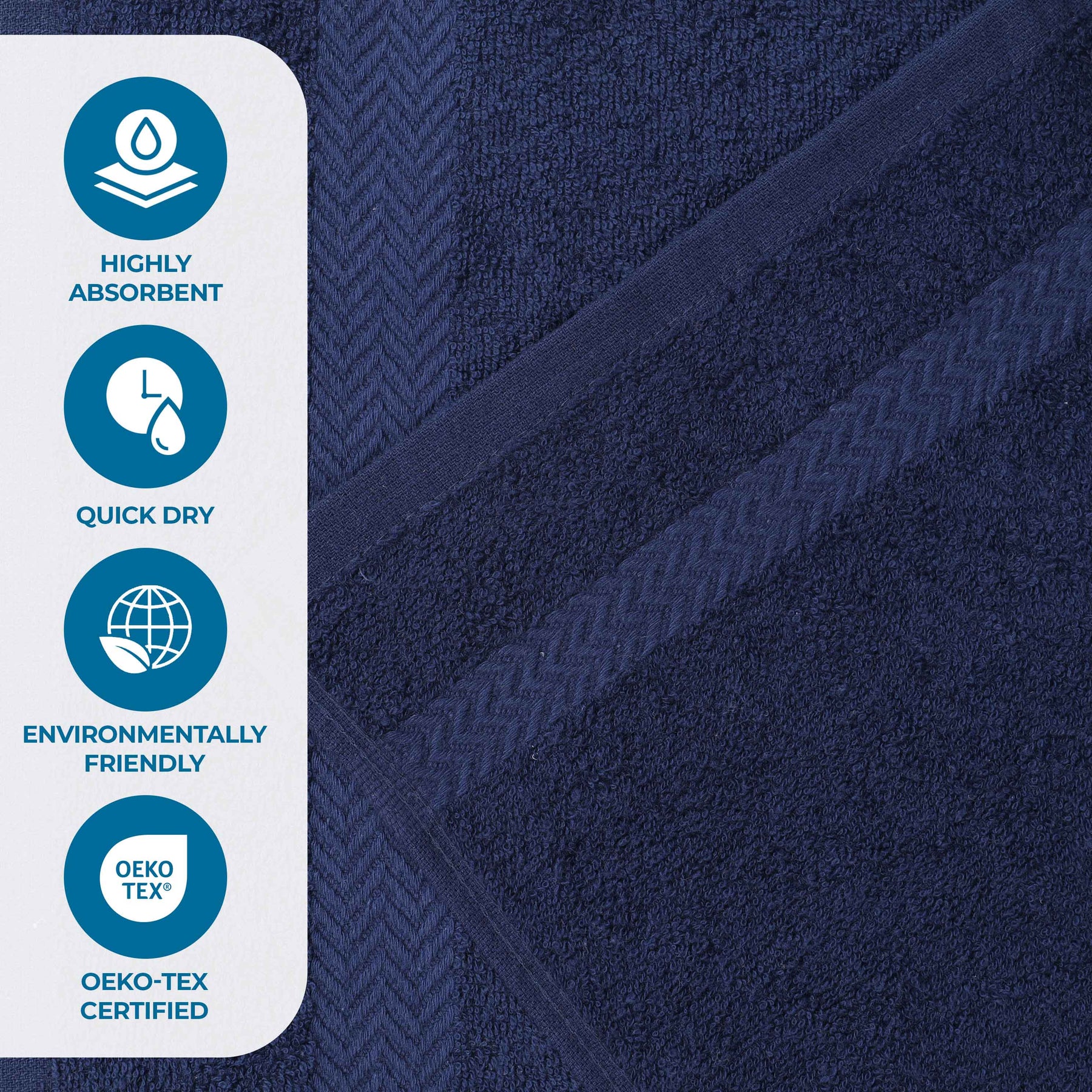 Cotton Eco-Friendly Bathroom Essentials 2 Piece Bath Sheet Set