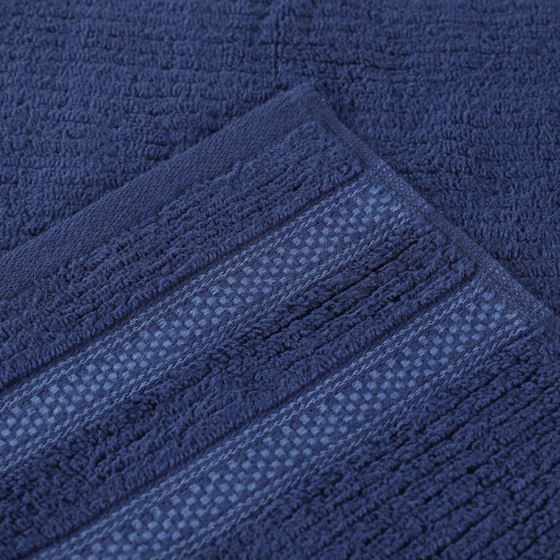 Brea Zero Twist Cotton Ribbed Geometric Border 12 Piece Towel Set