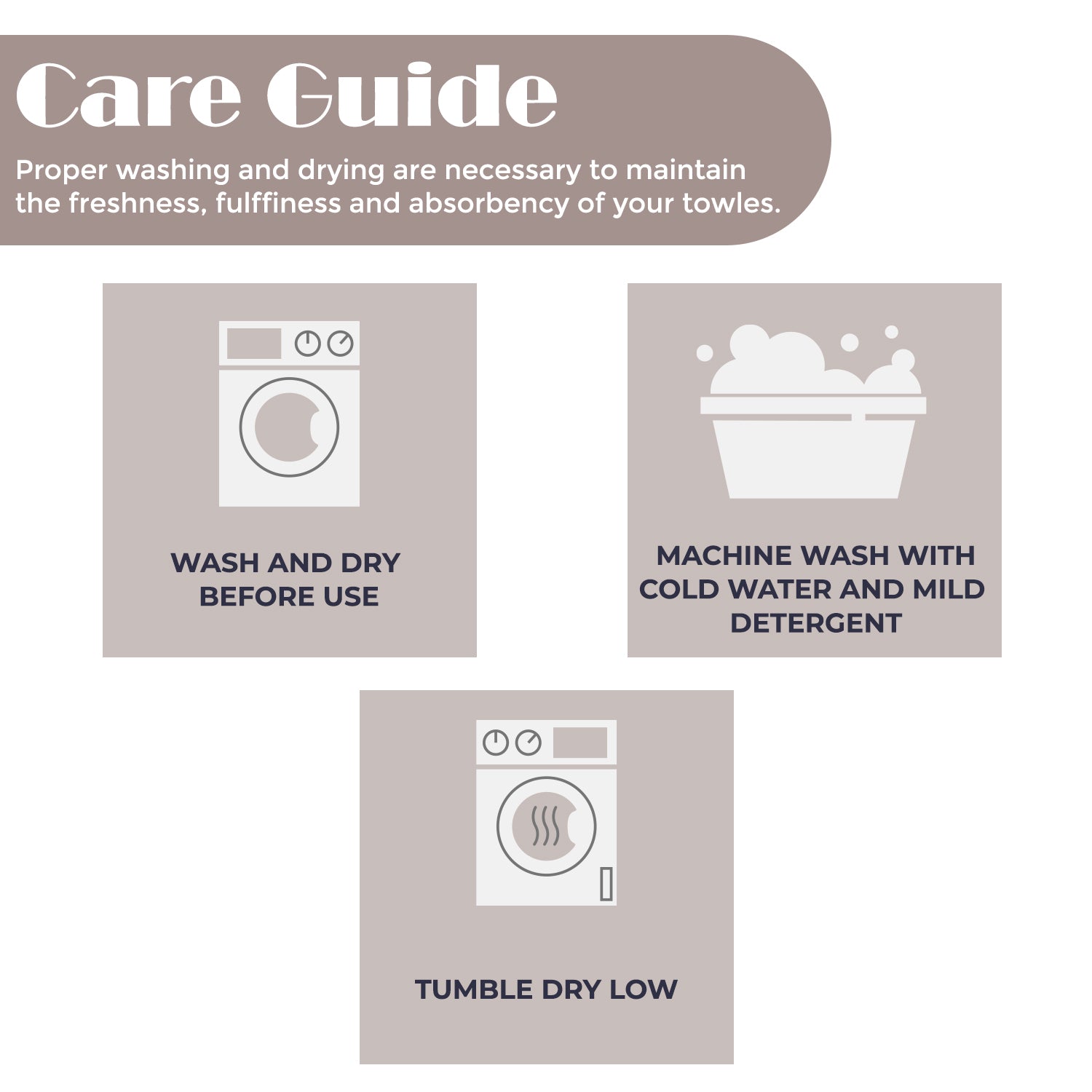 Sadie Zero Twist Cotton Solid Absorbent 3 Piece Towel Set