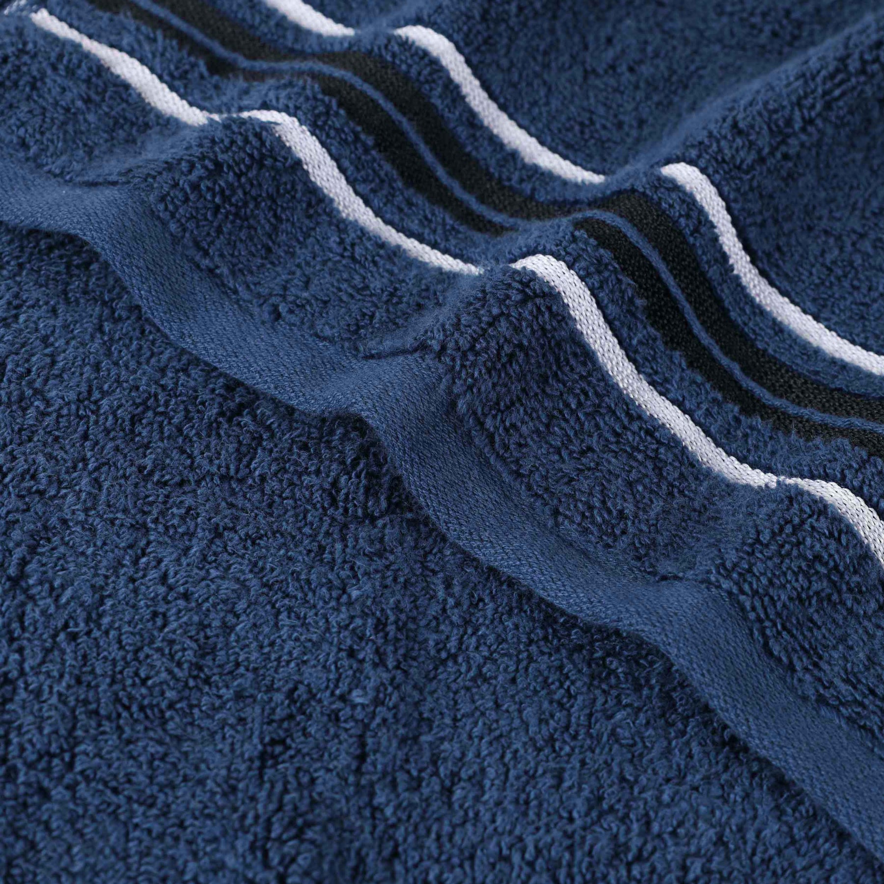 Sadie Zero Twist Cotton Solid Absorbent 3 Piece Towel Set