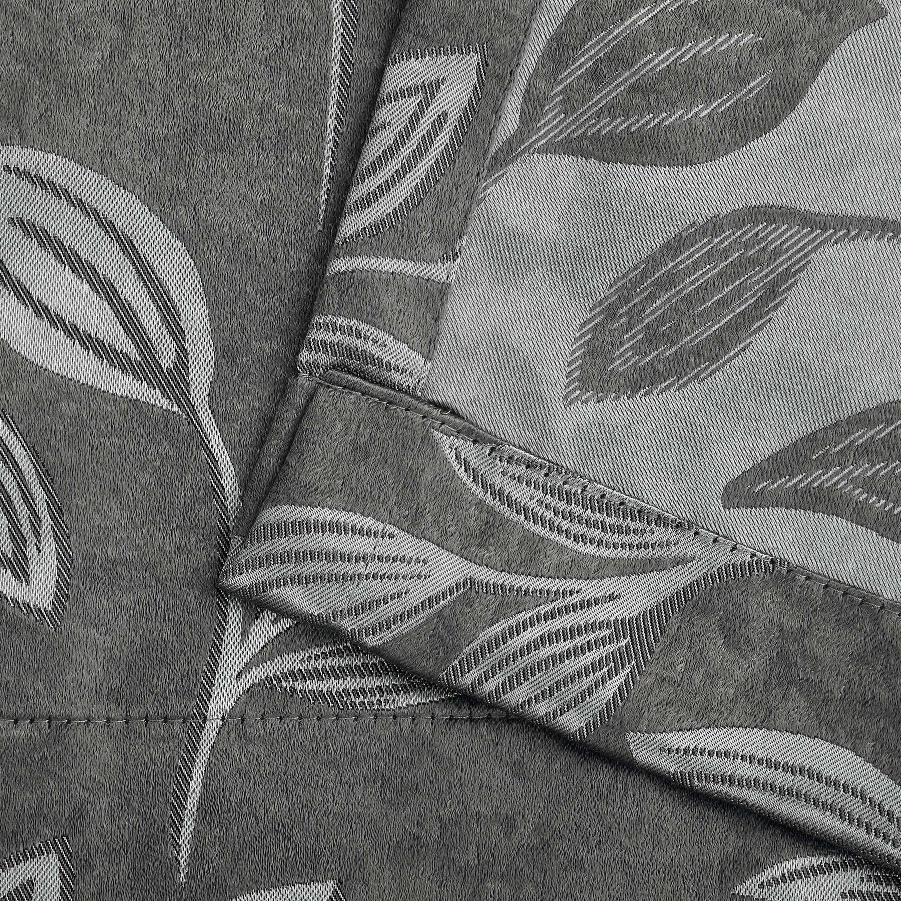 Leaves Machine Washable Room Darkening Blackout Curtains 4 Pieces