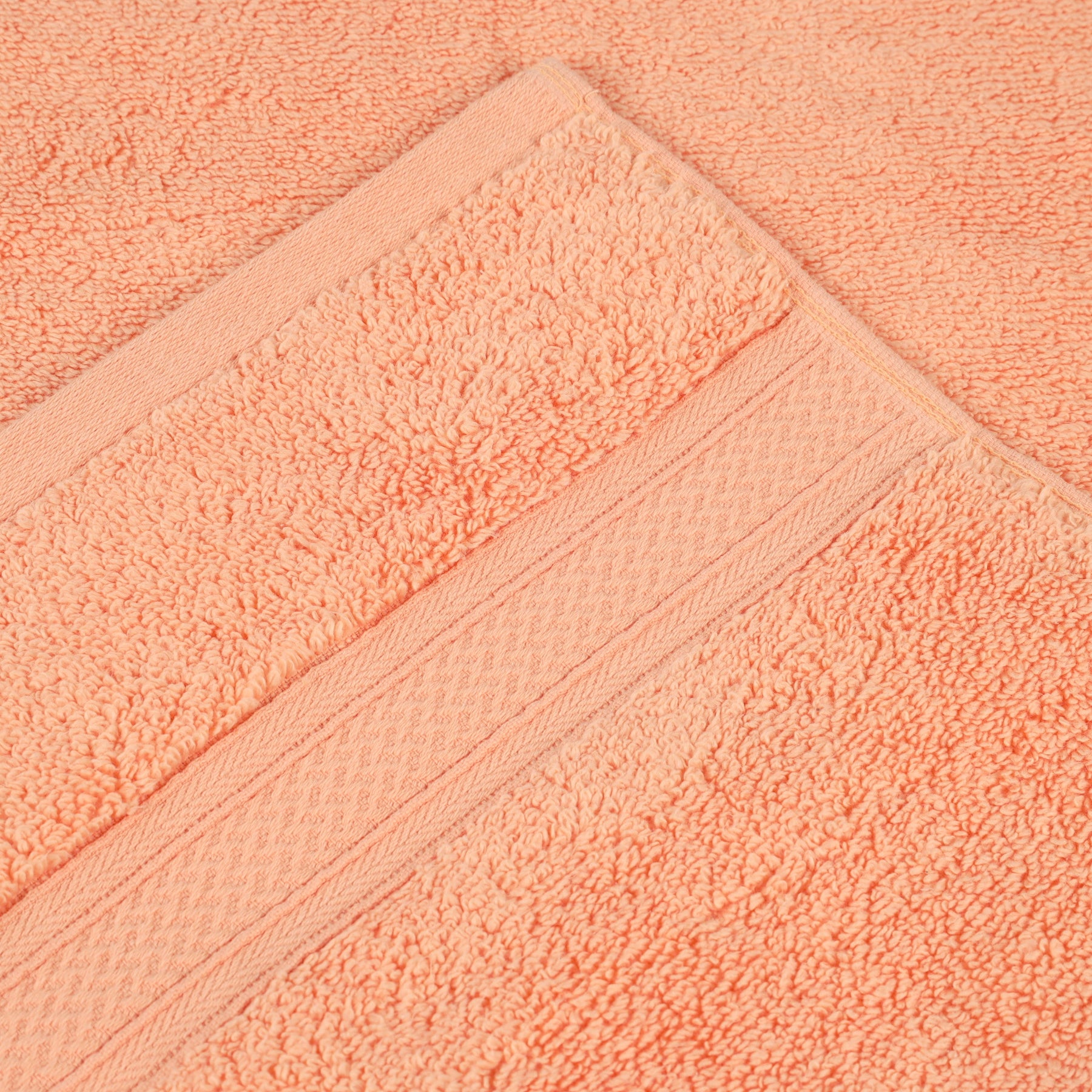 Chevron Zero Twist Solid Soft Absorbent Cotton 3 Piece Towel Set