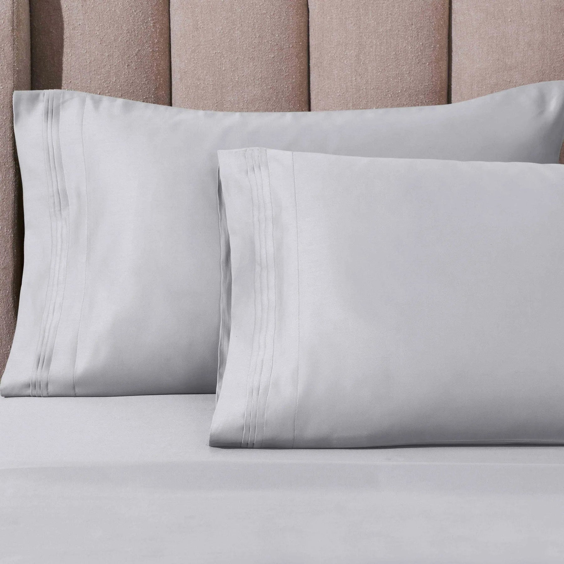 1000 Thread Count Egyptian Cotton Solid Pillowcase Set
