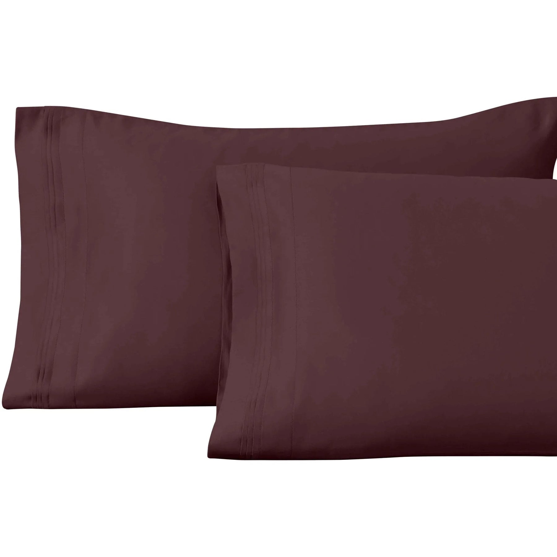 1000 Thread Count Egyptian Cotton Solid Pillowcase Set
