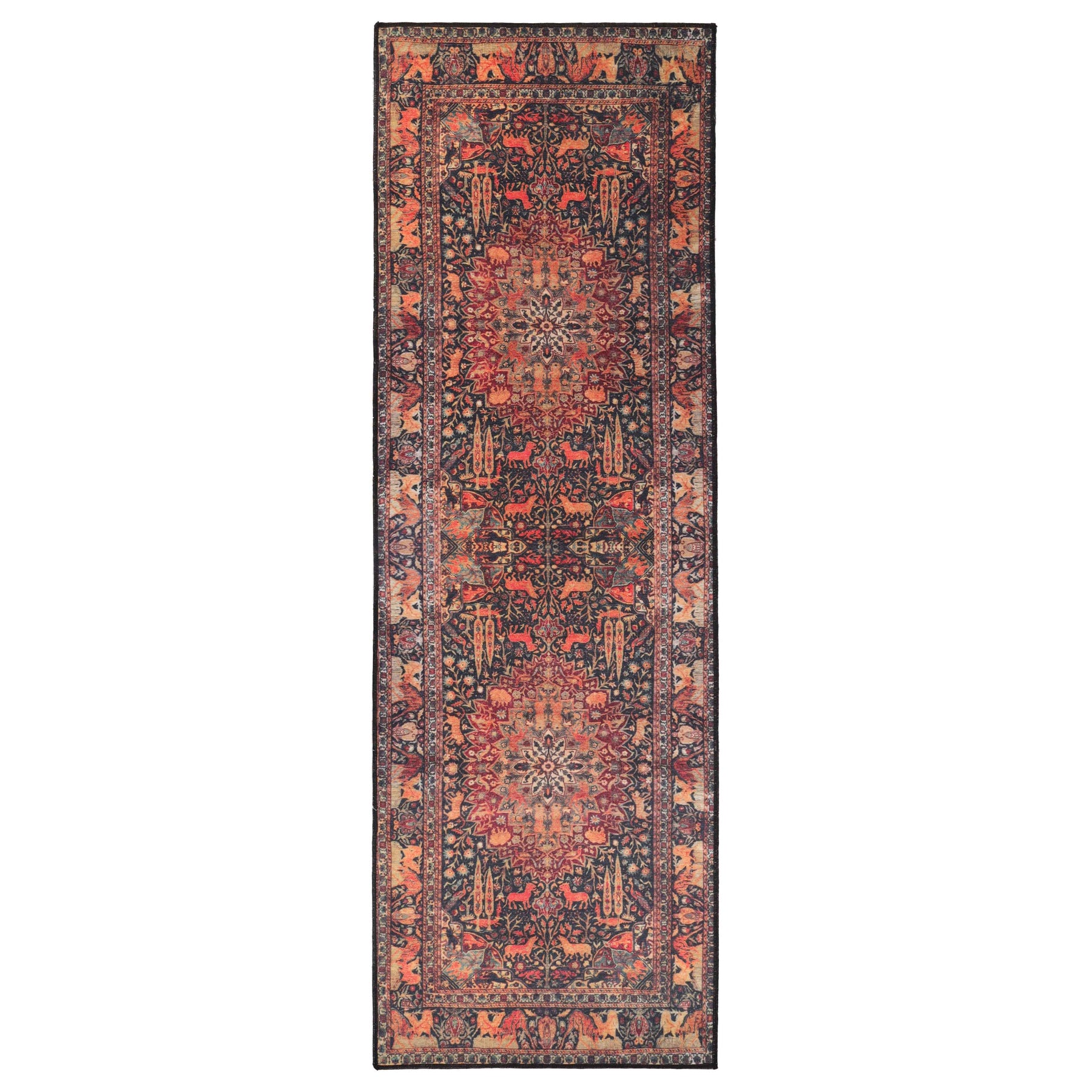 Copley Bohemian Oriental Medallion Wildlife Indoor Area Rug Or Runner