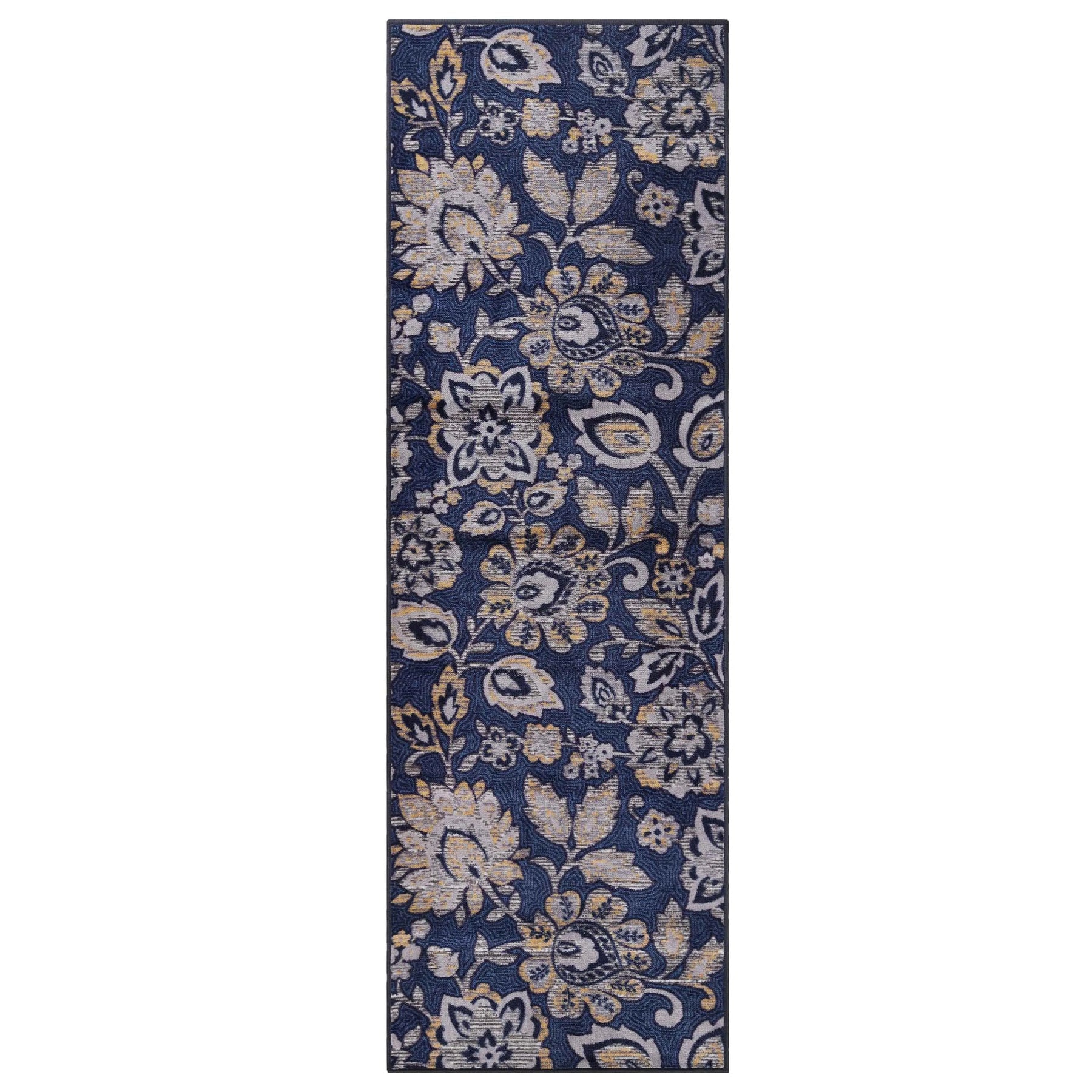 Jezabel Floral Non-Slip Washable Indoor Area Rug or Runner