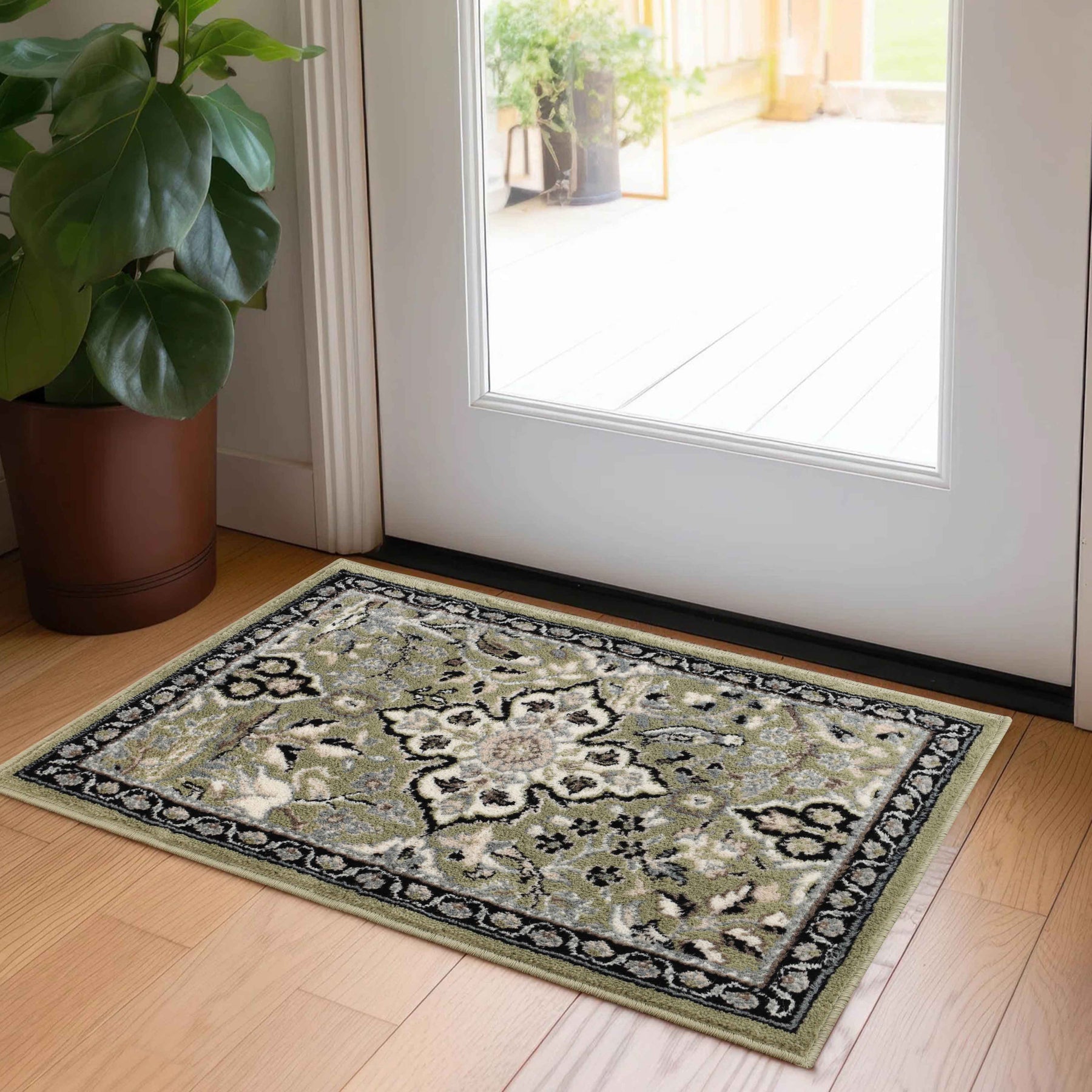 Radcliffe Traditional Floral Medallion Indoor Area Rugs or Runner Rug