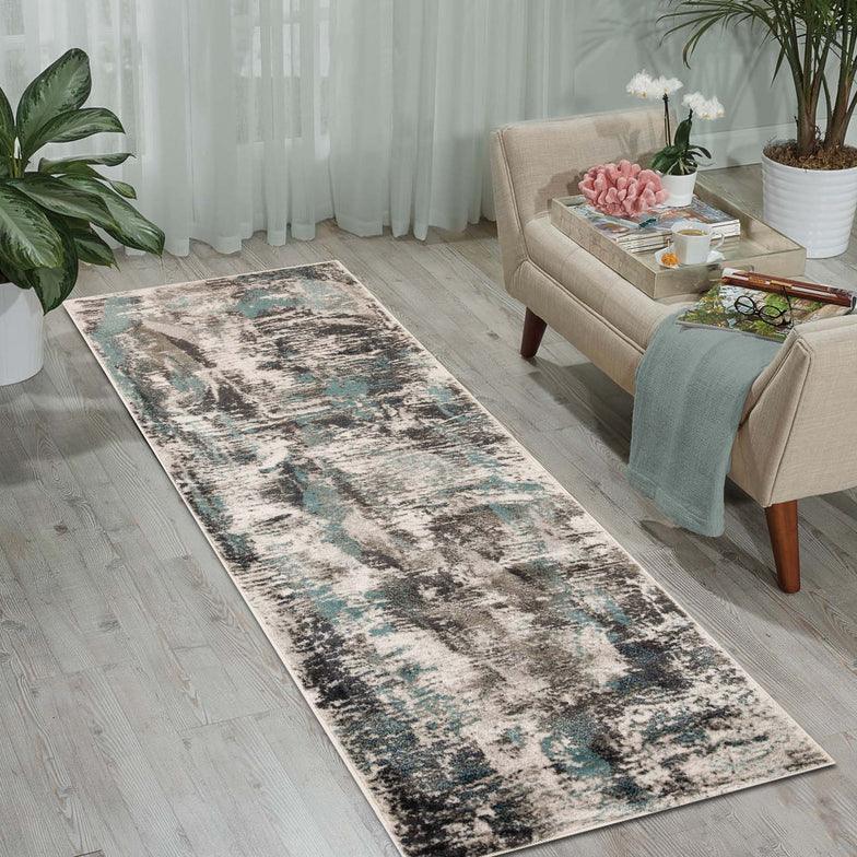 Kahuna Modern Abstract Striped Indoor Area Rugs or Runner Rug