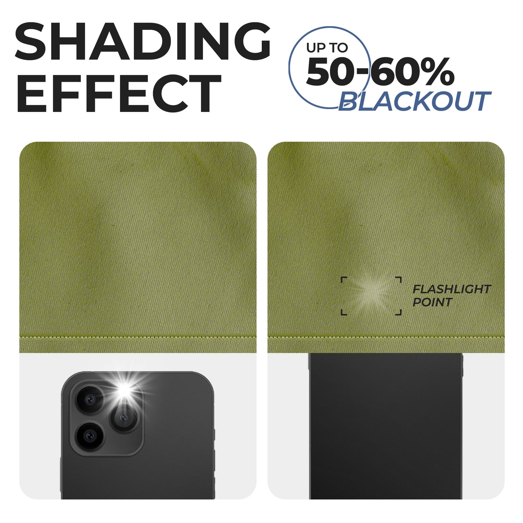 Solid Room Darkening Rod Pocket Blackout Curtain Panels, Set of 2