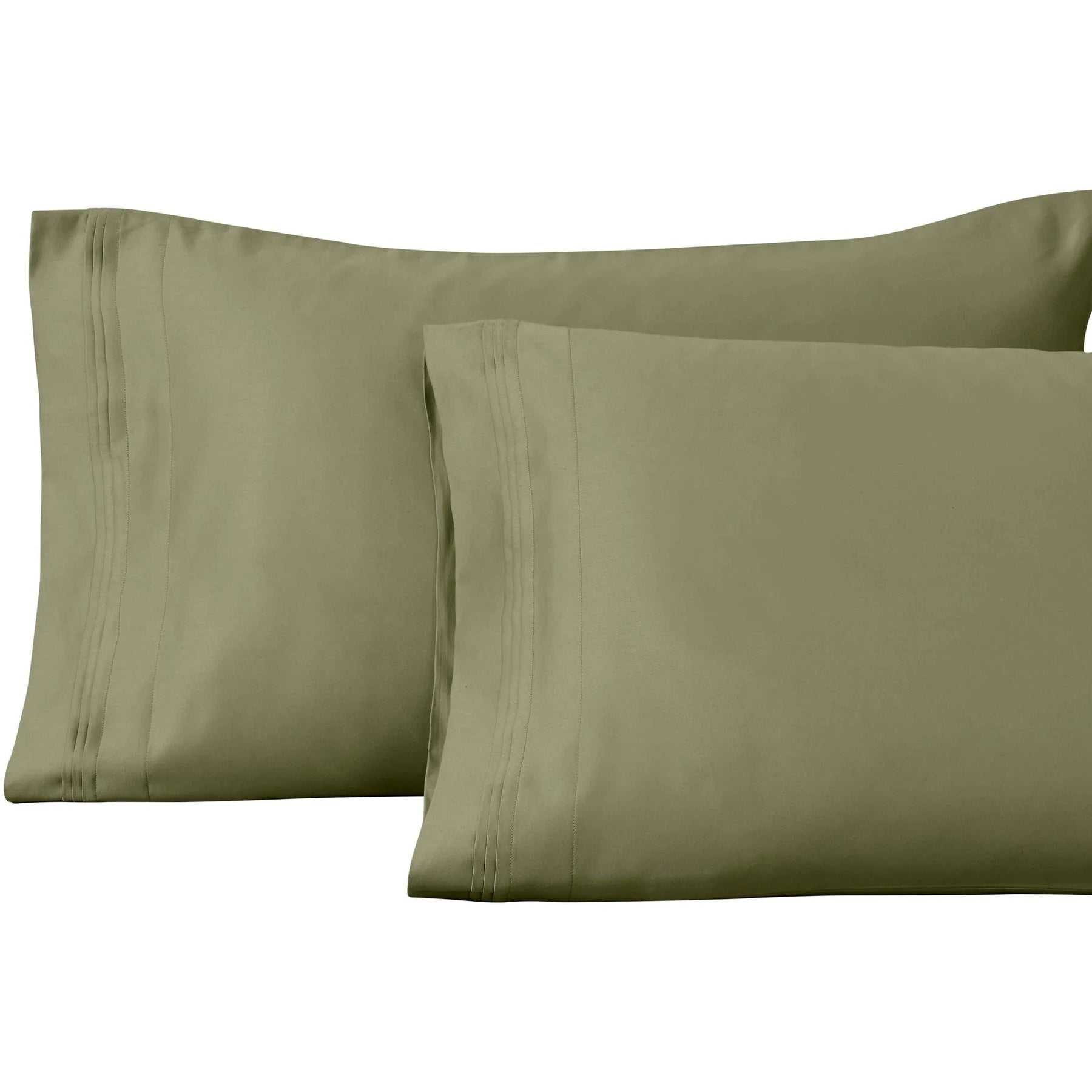 1000 Thread Count Egyptian Cotton Solid Pillowcase Set