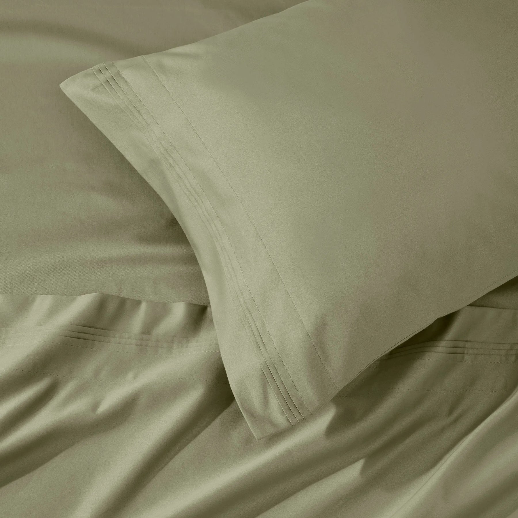 1000 Thread Count Egyptian Cotton Solid Pillowcase Set