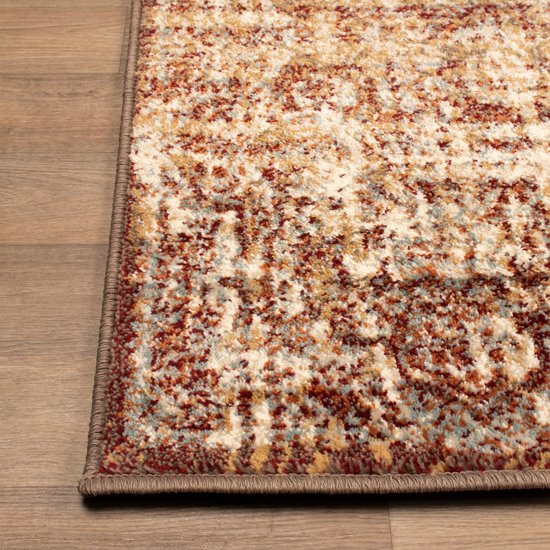 Salford Vintage Abstract Medallion Plush Indoor Area Rug Or Runner