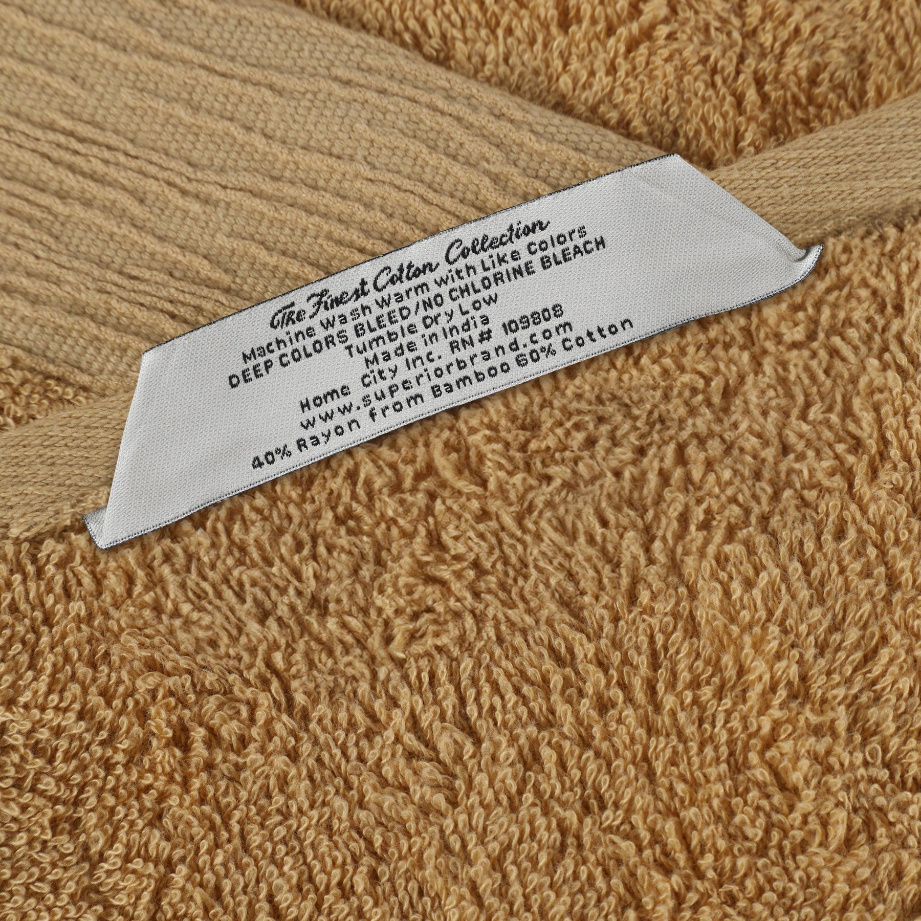 Rayon from Bamboo Eco-Friendly Fluffy Soft Solid 6 Piece Towel Set