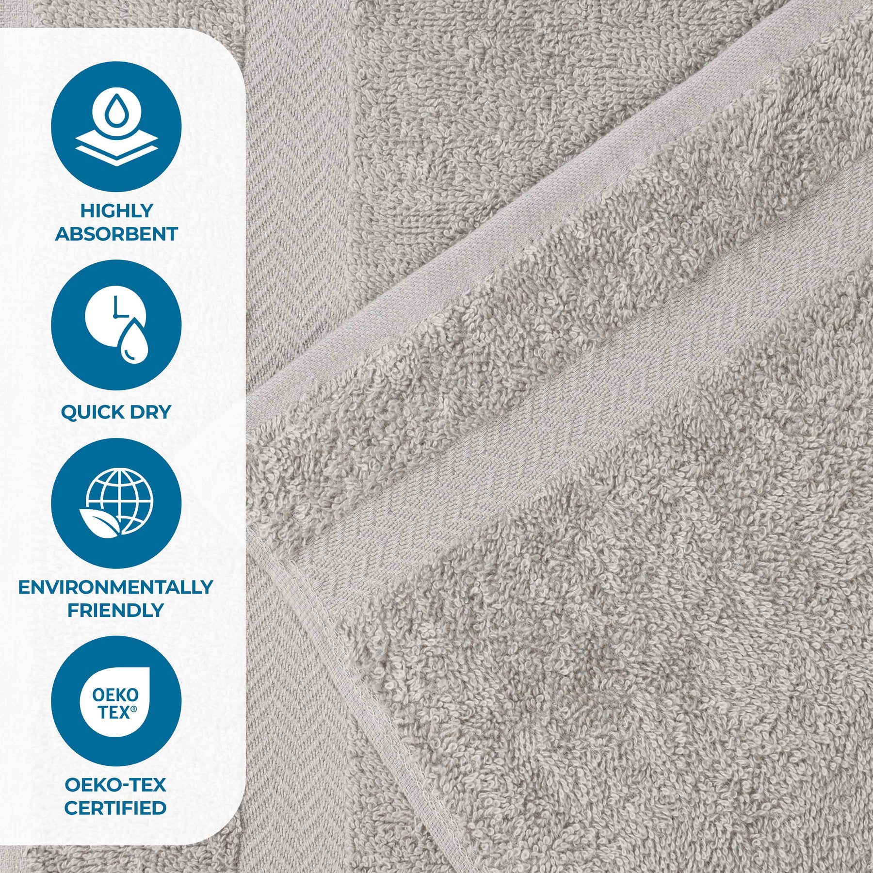 Cotton Eco-Friendly Bathroom Essentials 2 Piece Bath Sheet Set